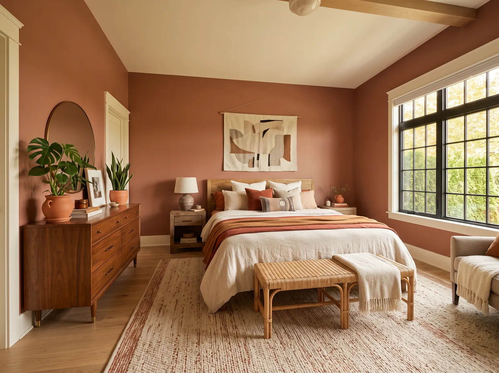 Master painted in Cavern Clay — Warm Terracotta Glow