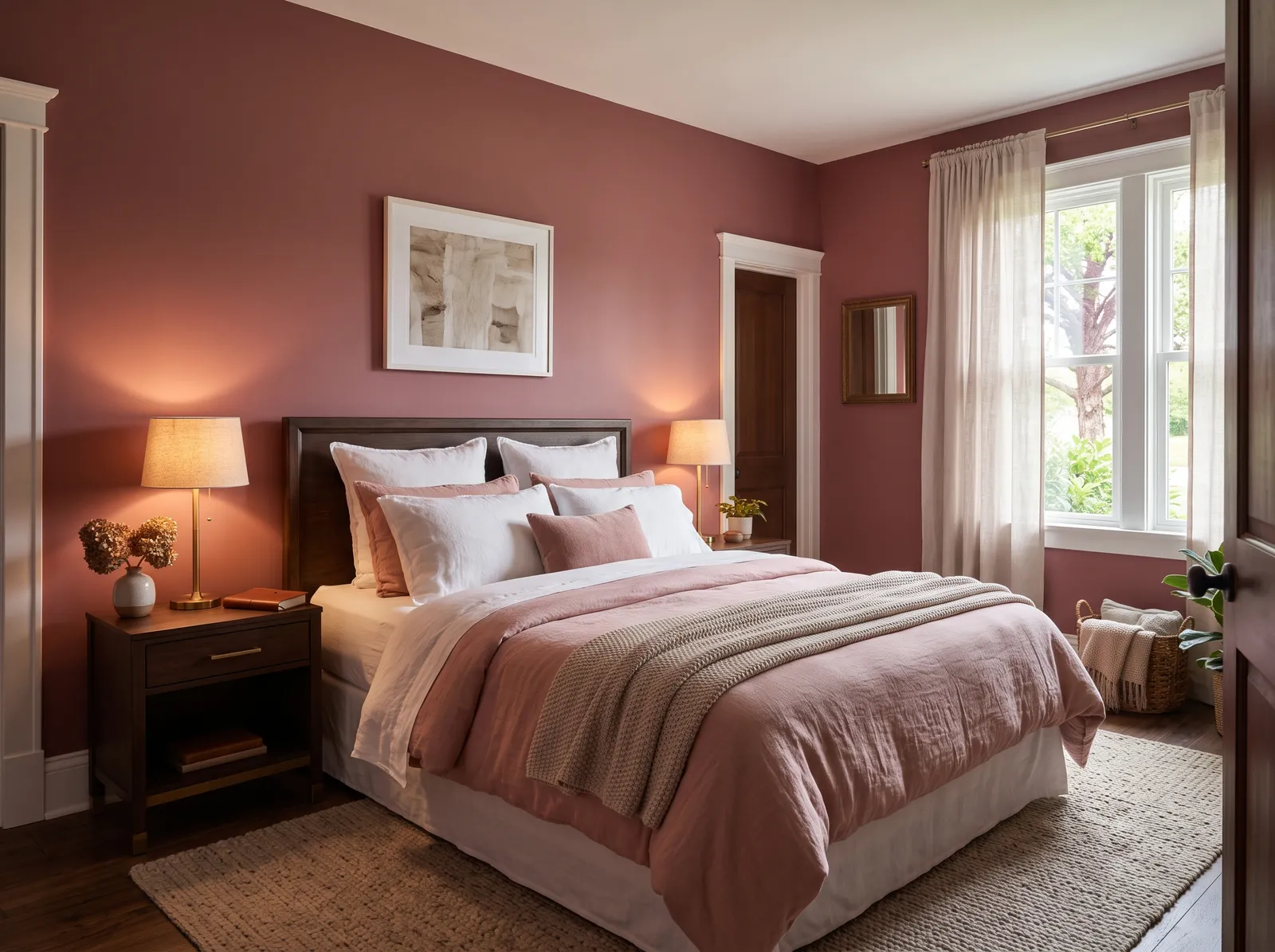 Pink painted in Salon Rose — Deeper Rose