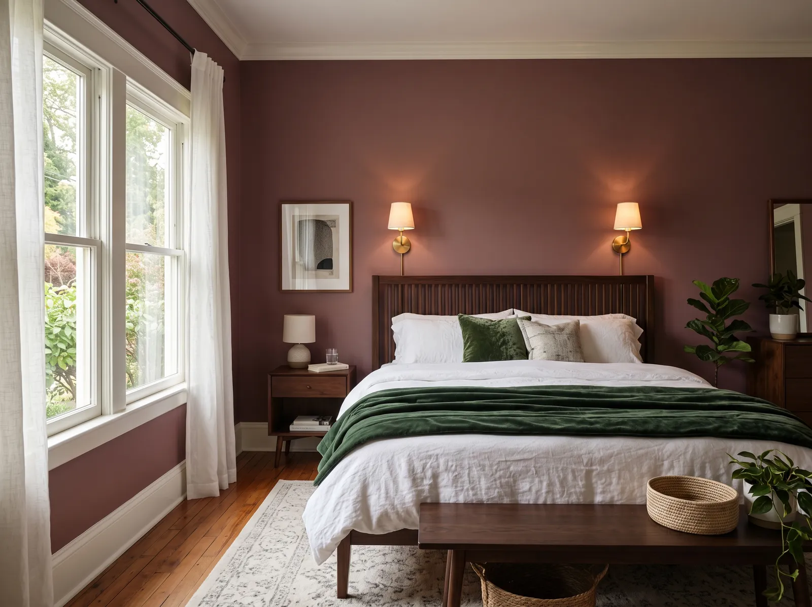 Pink painted in Deep Mauve — Moody Mauve