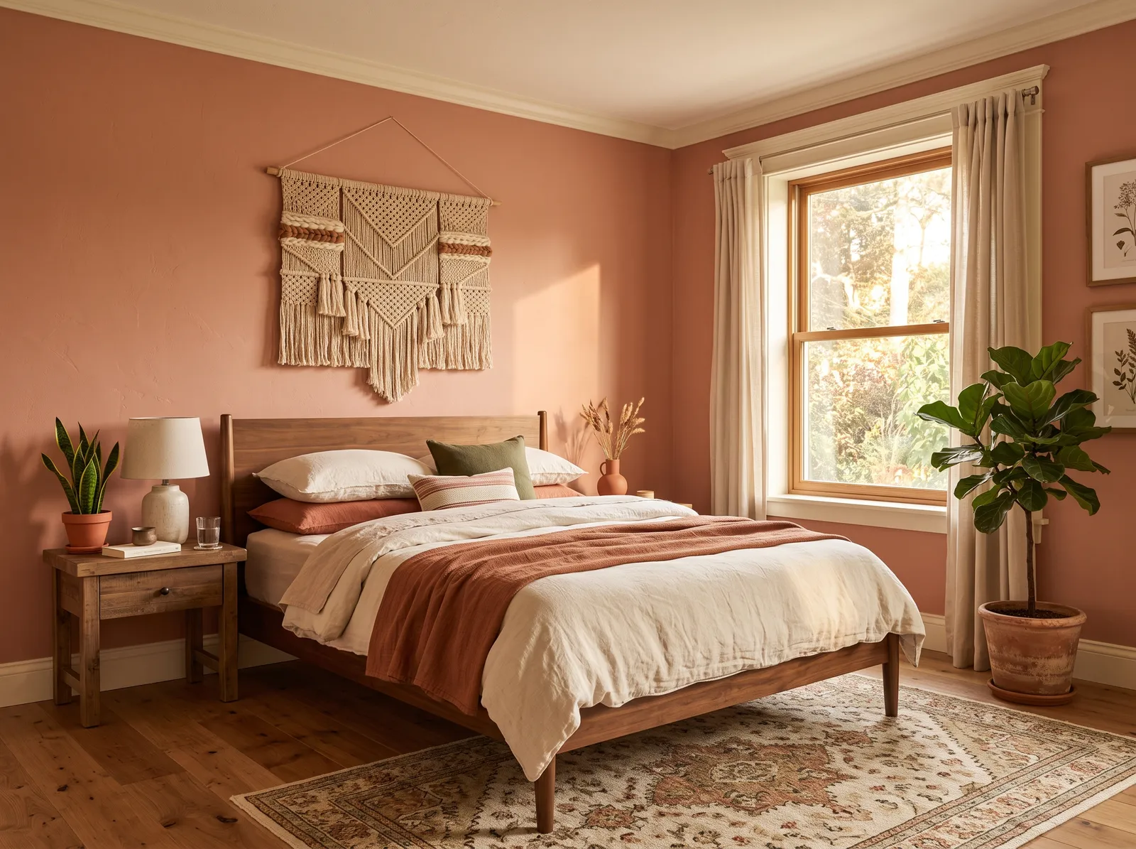 Pink painted in Terra Cotta Blush — Warm Terracotta Pink