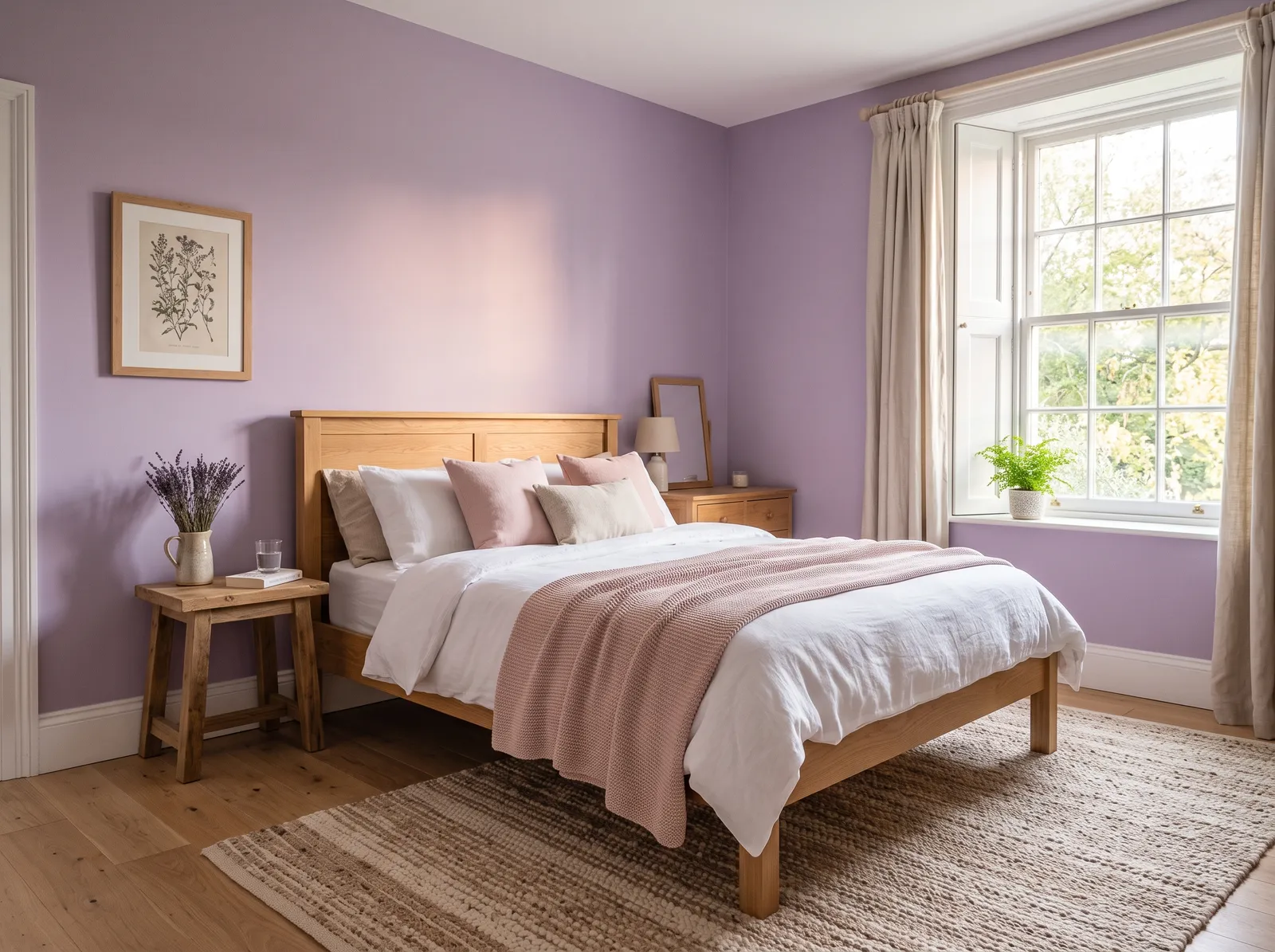 Purple painted in Heather Plum — Heather Plum Glow