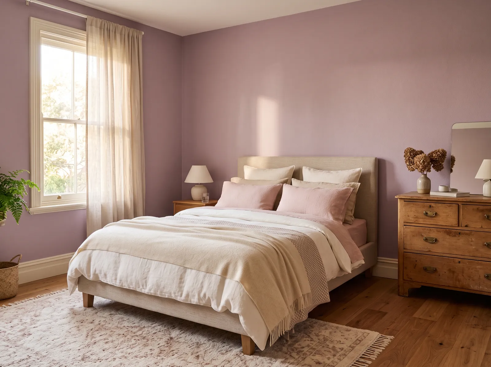 Purple painted in Mauve Finery — Dusty Mauve