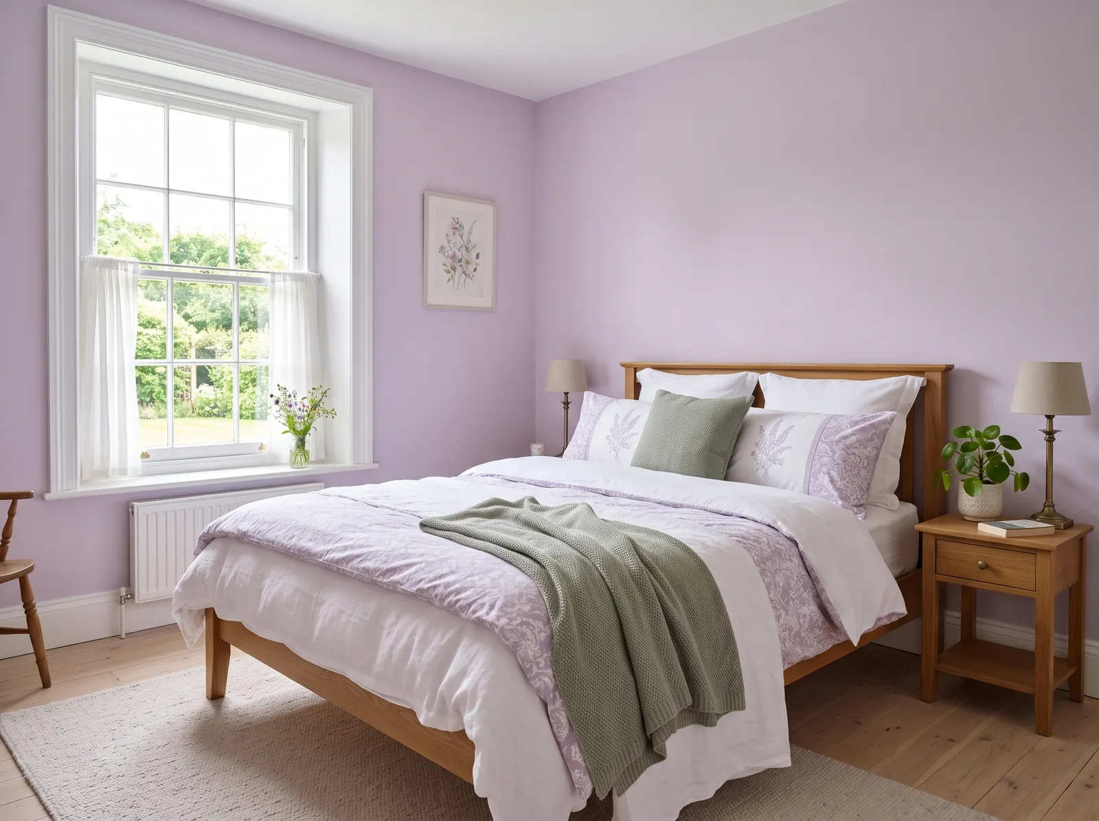 Purple painted in Rhapsody Lilac — Soft Lilac Room