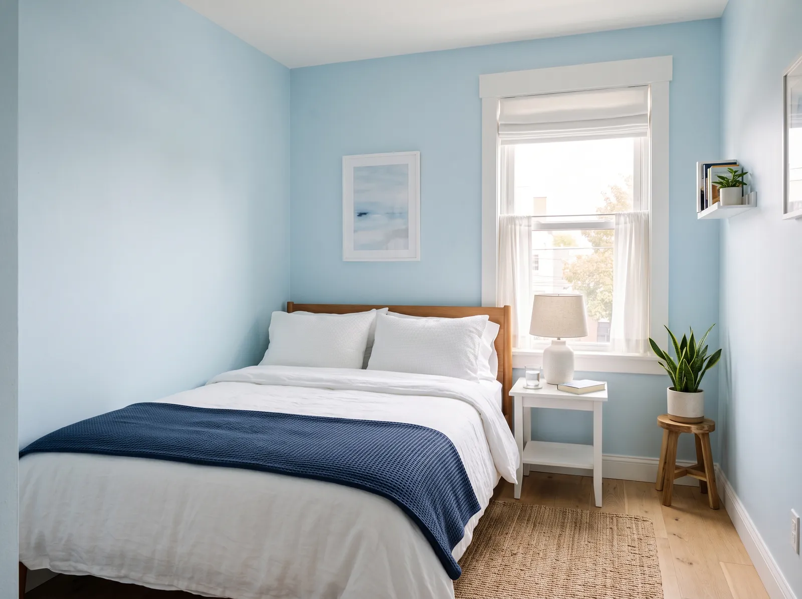 Small painted in Breath of Fresh Air — Pale Sky Blue