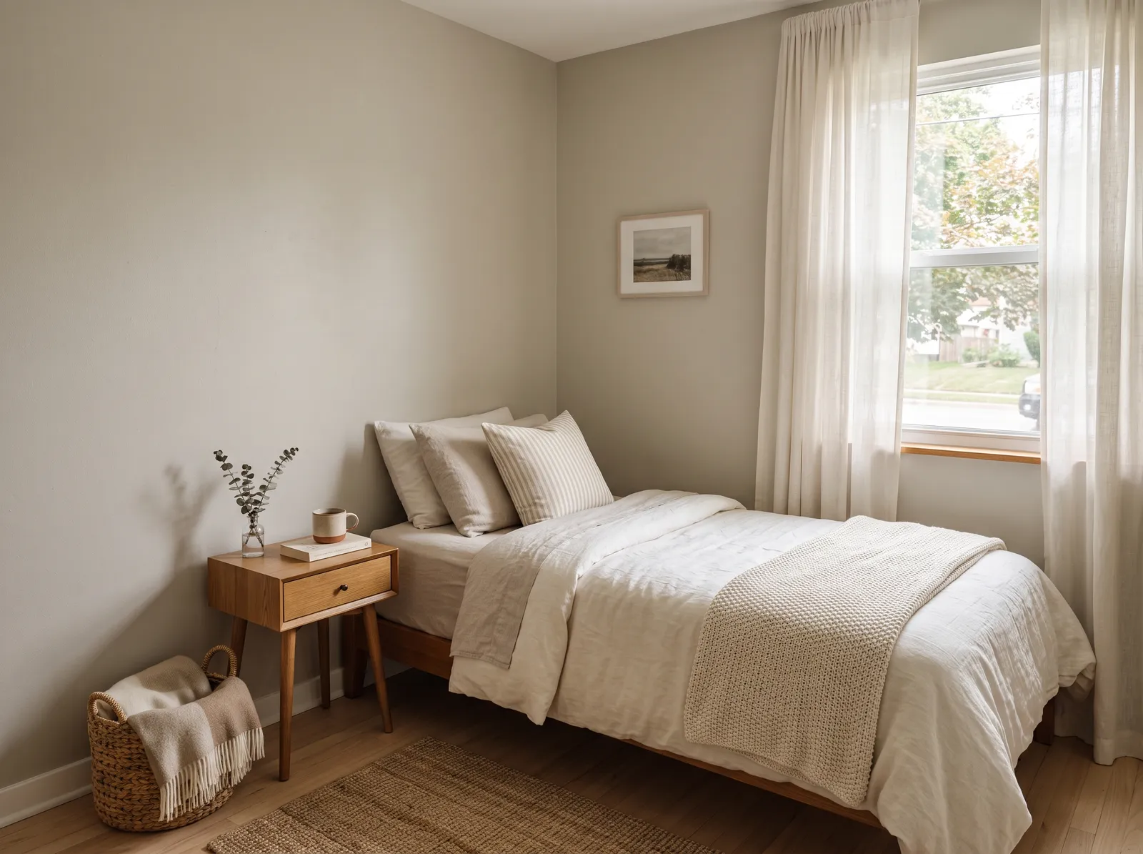 Small painted in Agreeable Gray — Quiet Greige