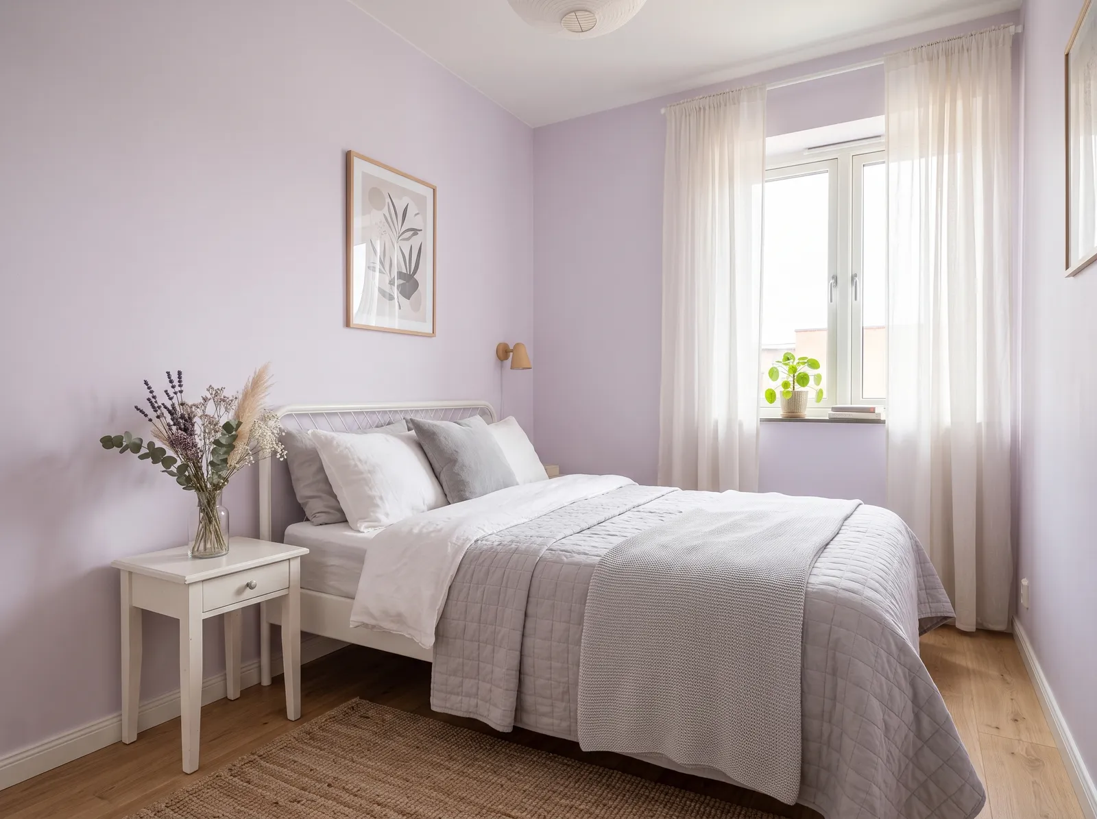 Small painted in Misty Lilac — Soft Lavender