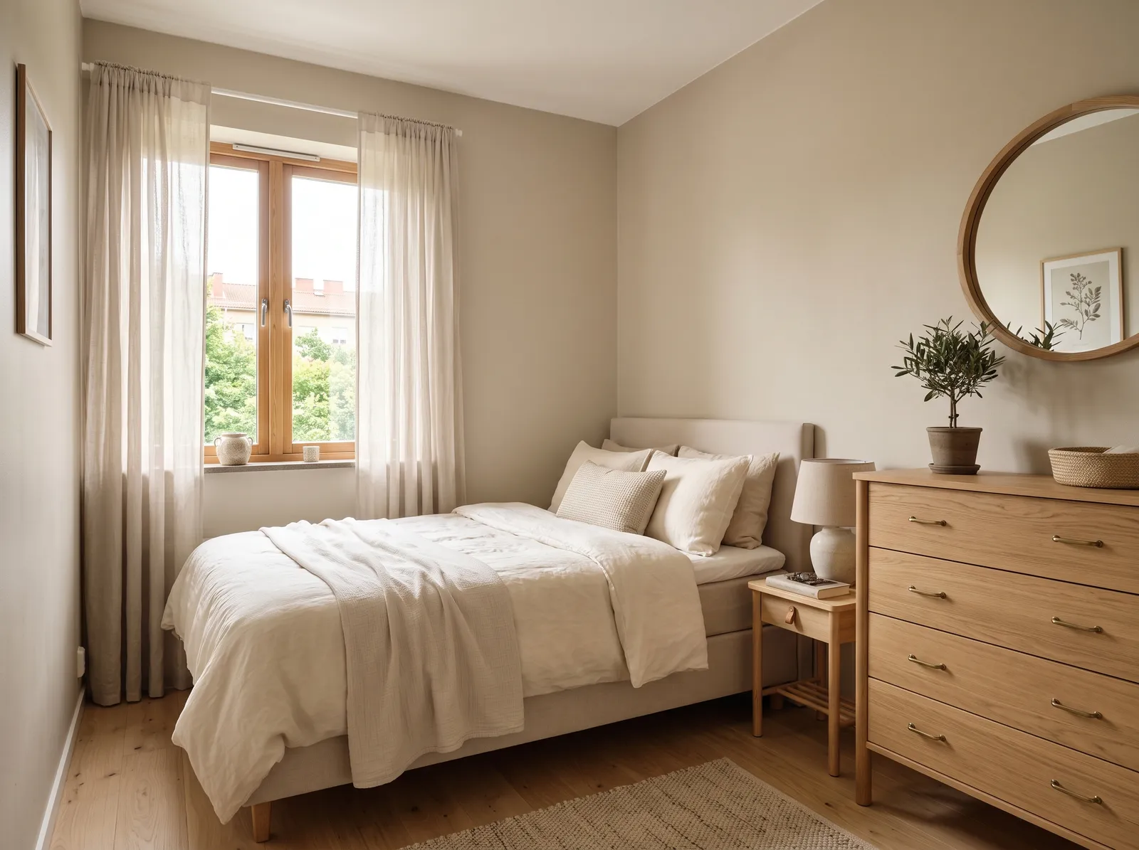 Small painted in Pale Oak — Warm Taupe