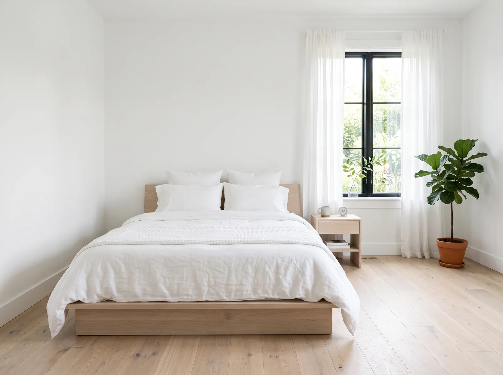 White painted in Chantilly Lace — Crisp Gallery White