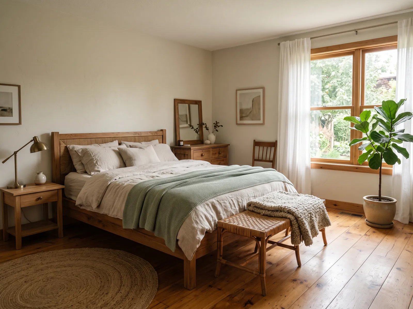 White painted in Shoji White — Warm Greige White
