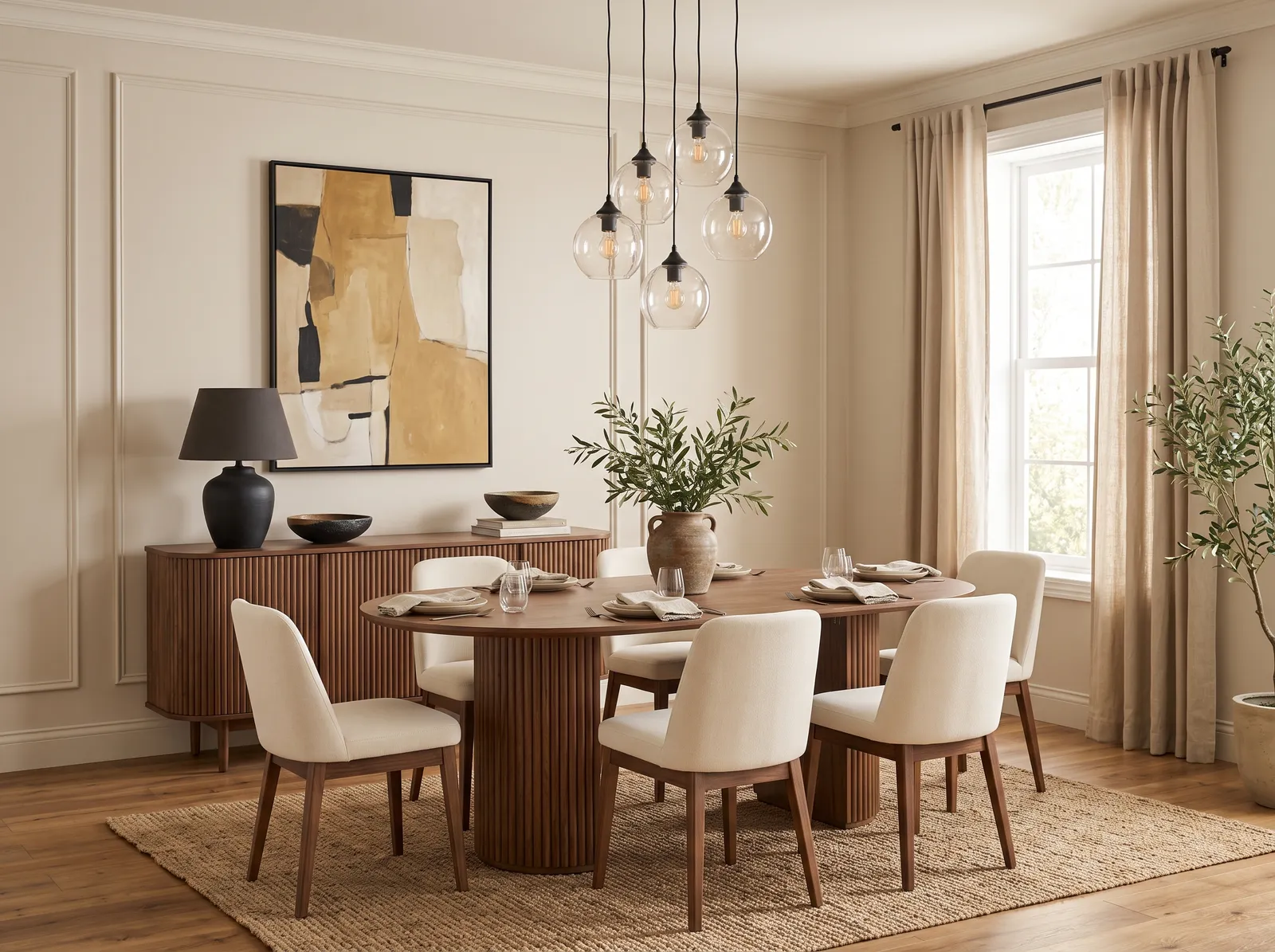 Dining Room painted in Cherubic — Linen And Quail Egg