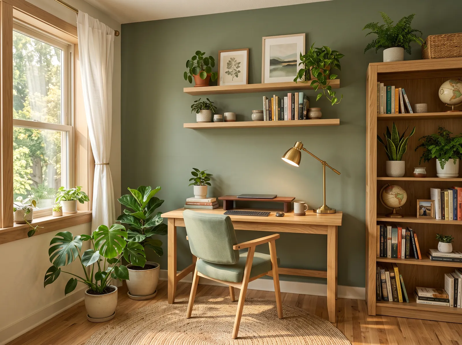 Home Office Color Ideas — real room painted in Lottery Winnings