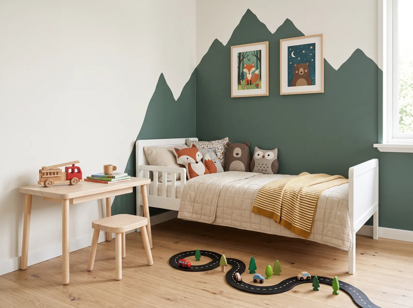 Children's Bedroom Color Ideas — real room painted in Mission Jewel