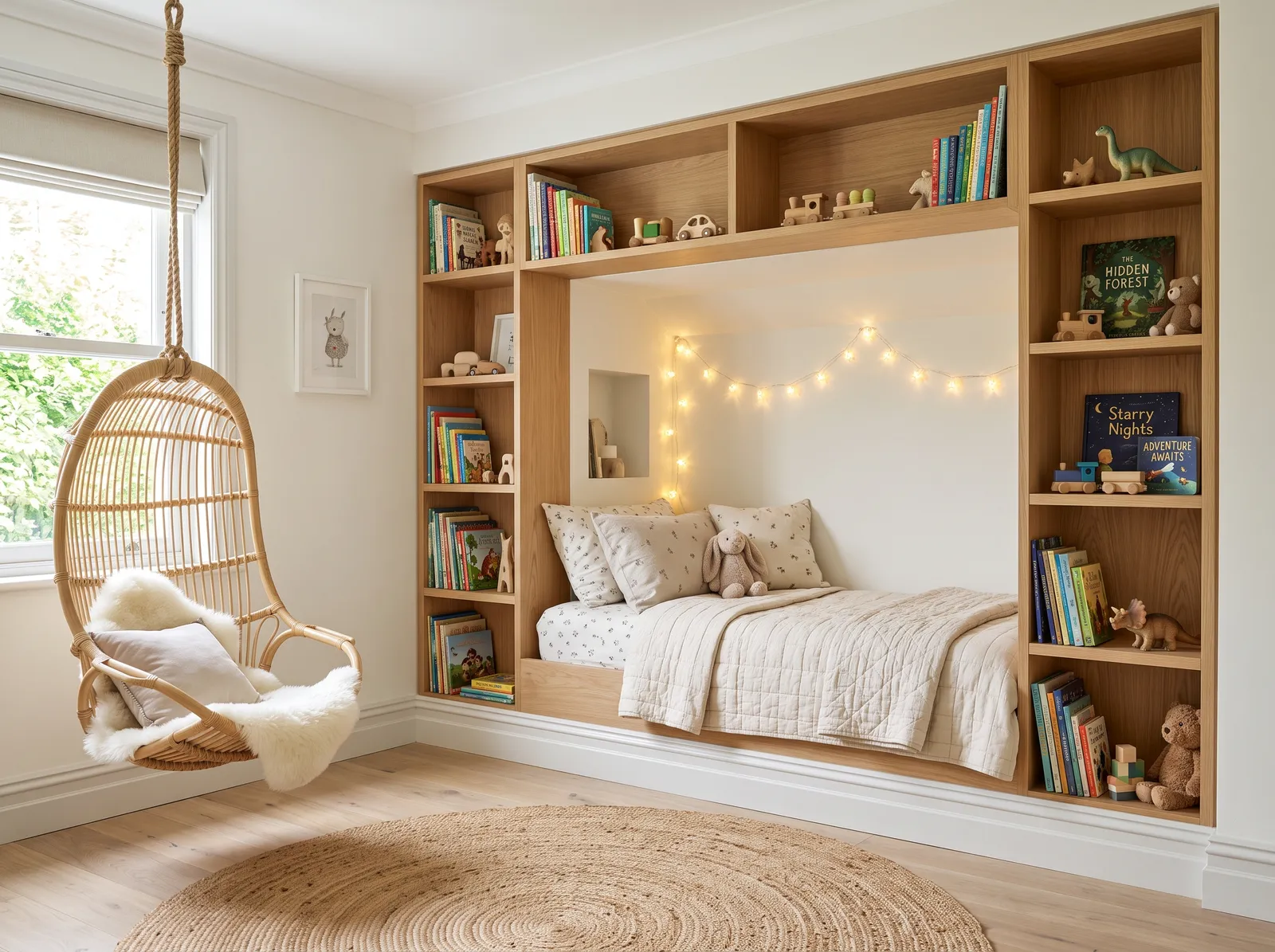 Children's Bedroom painted in Hacienda White — Soft White Nook