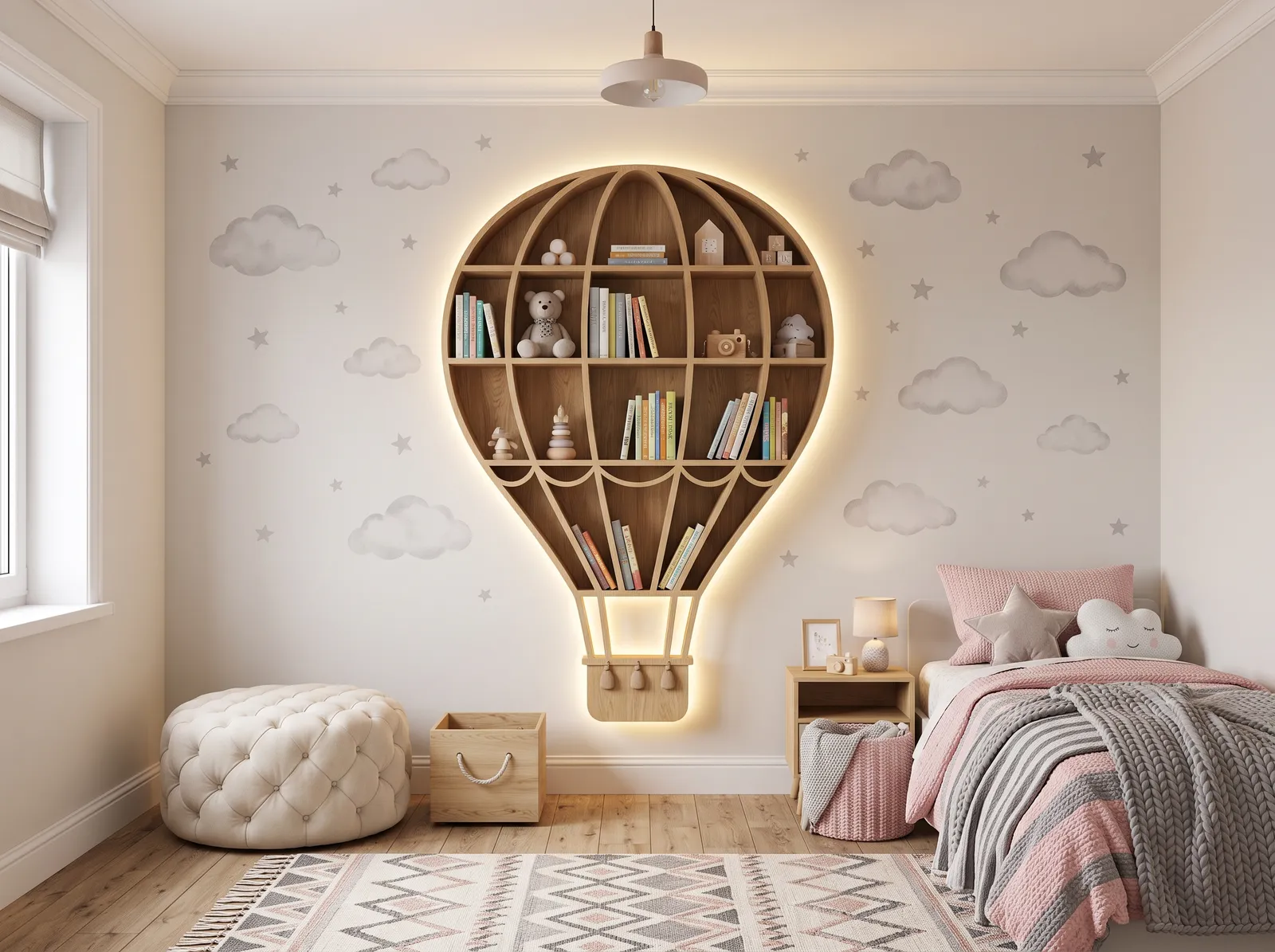 Children's Bedroom painted in Incredible White — Warm Cream & White