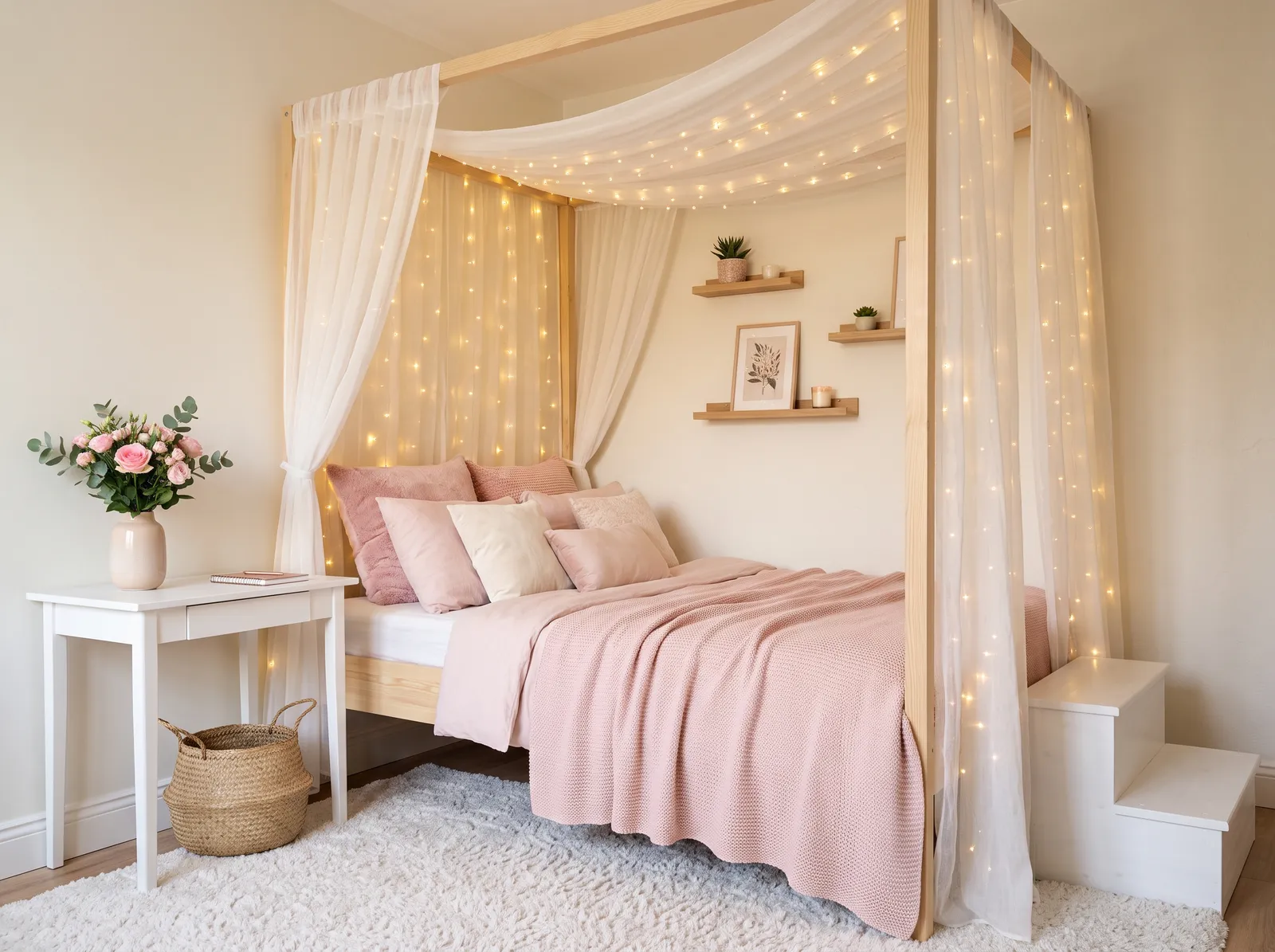 Children's Bedroom painted in Pale Ecru — Creamy White Sanctuary
