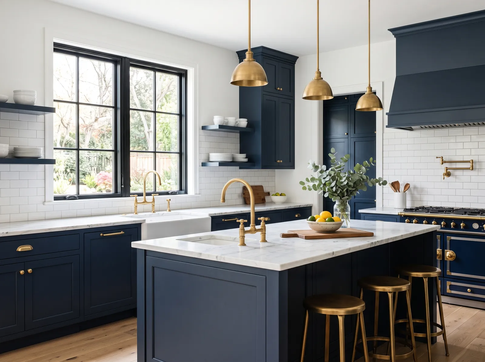Blue painted in Hale Navy — Deep Navy Cabinets