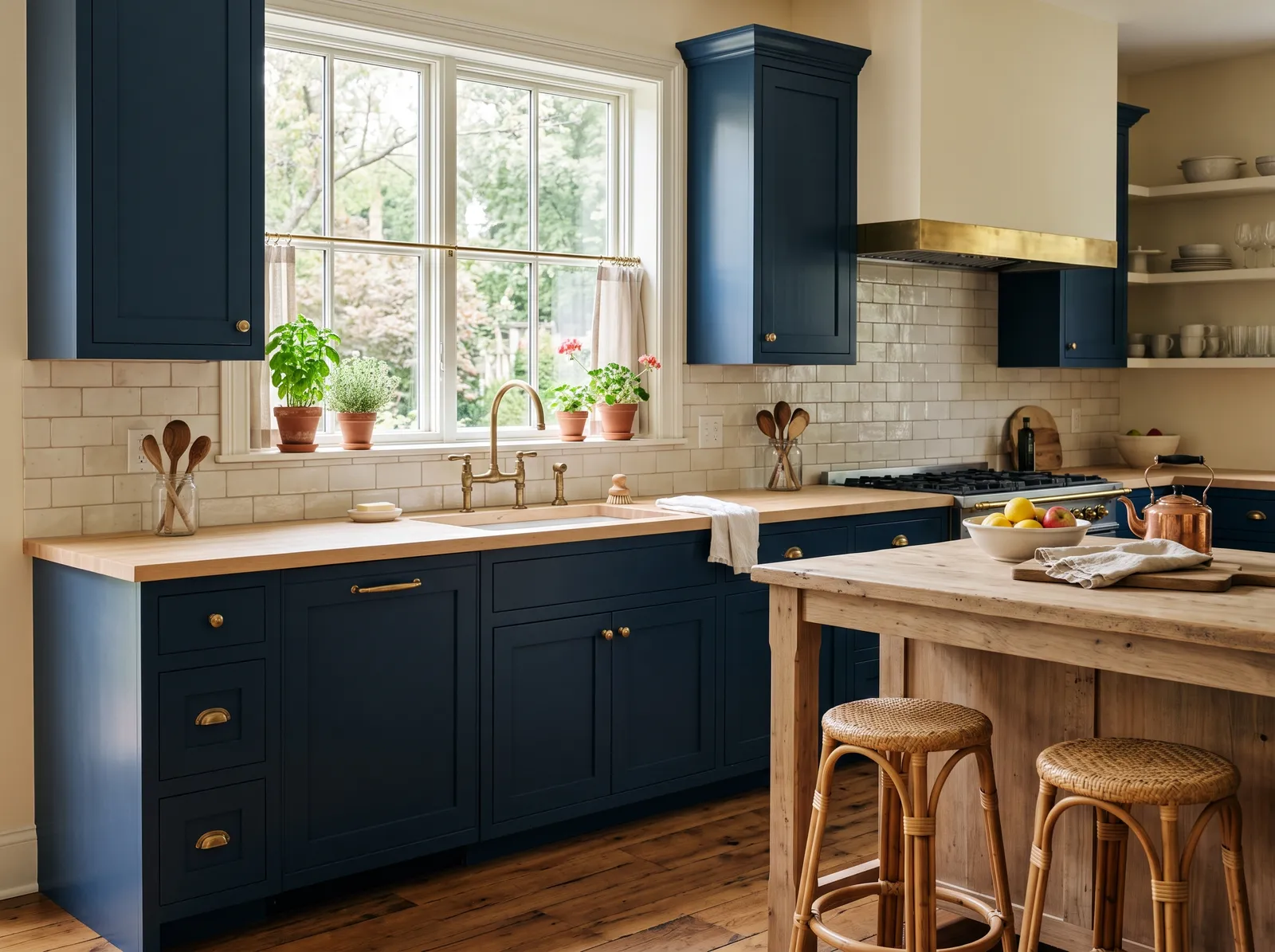 Blue painted in Indigo — Inky Indigo Cabinets