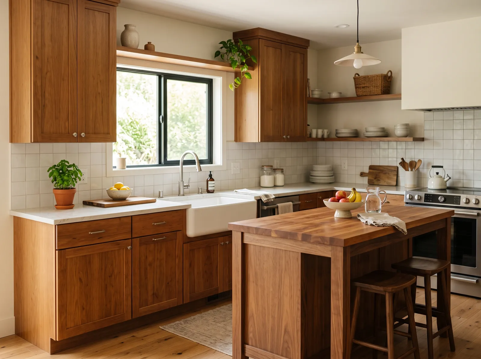 Wood Cabinets painted in Alabaster — Soft Alabaster White