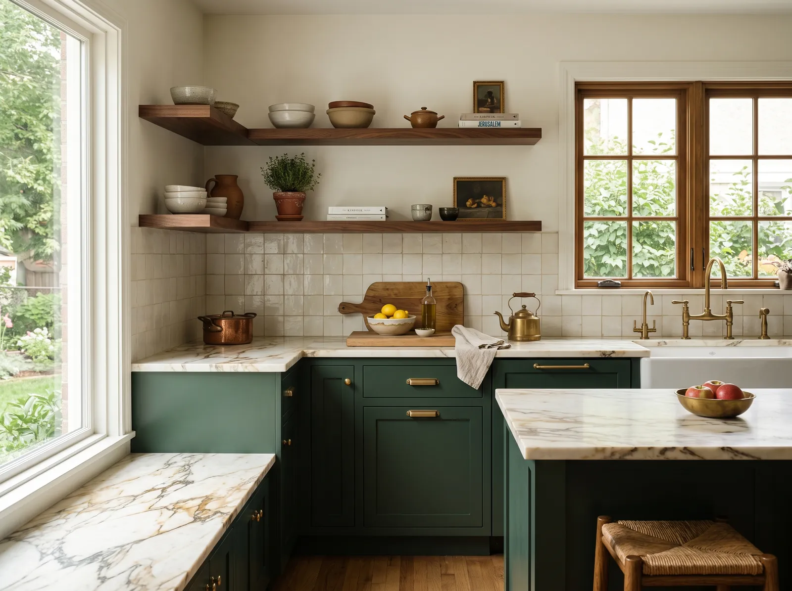 Cabinet Colors painted in Hunter Green — Deep Forest Cabinets