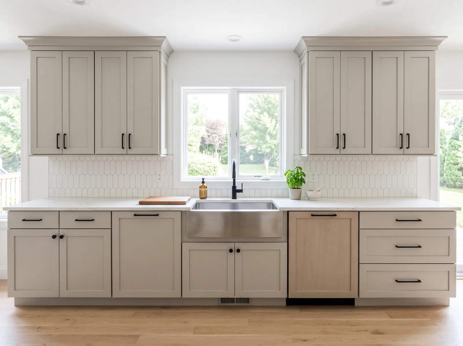 Cabinet Colors painted in Agreeable Gray — Soft Greige Cabinets