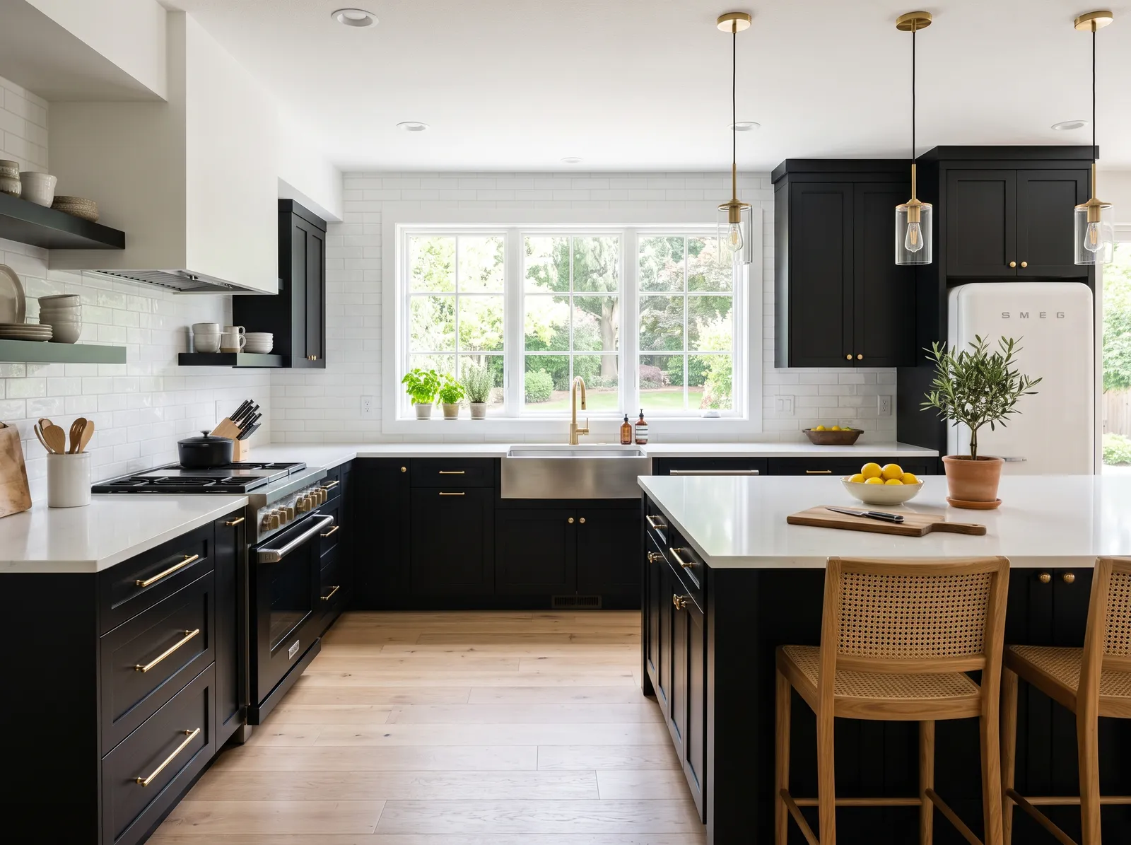 Cabinet Colors painted in Tricorn Black — True Black Cabinets