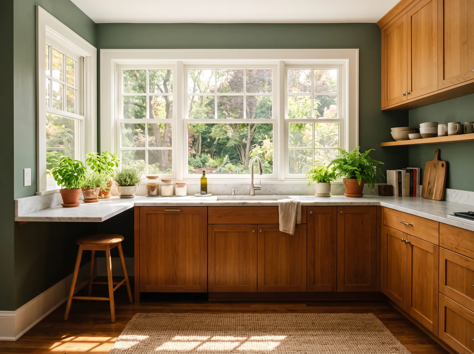 Green painted in English Ivy — Sage and Honey Wood