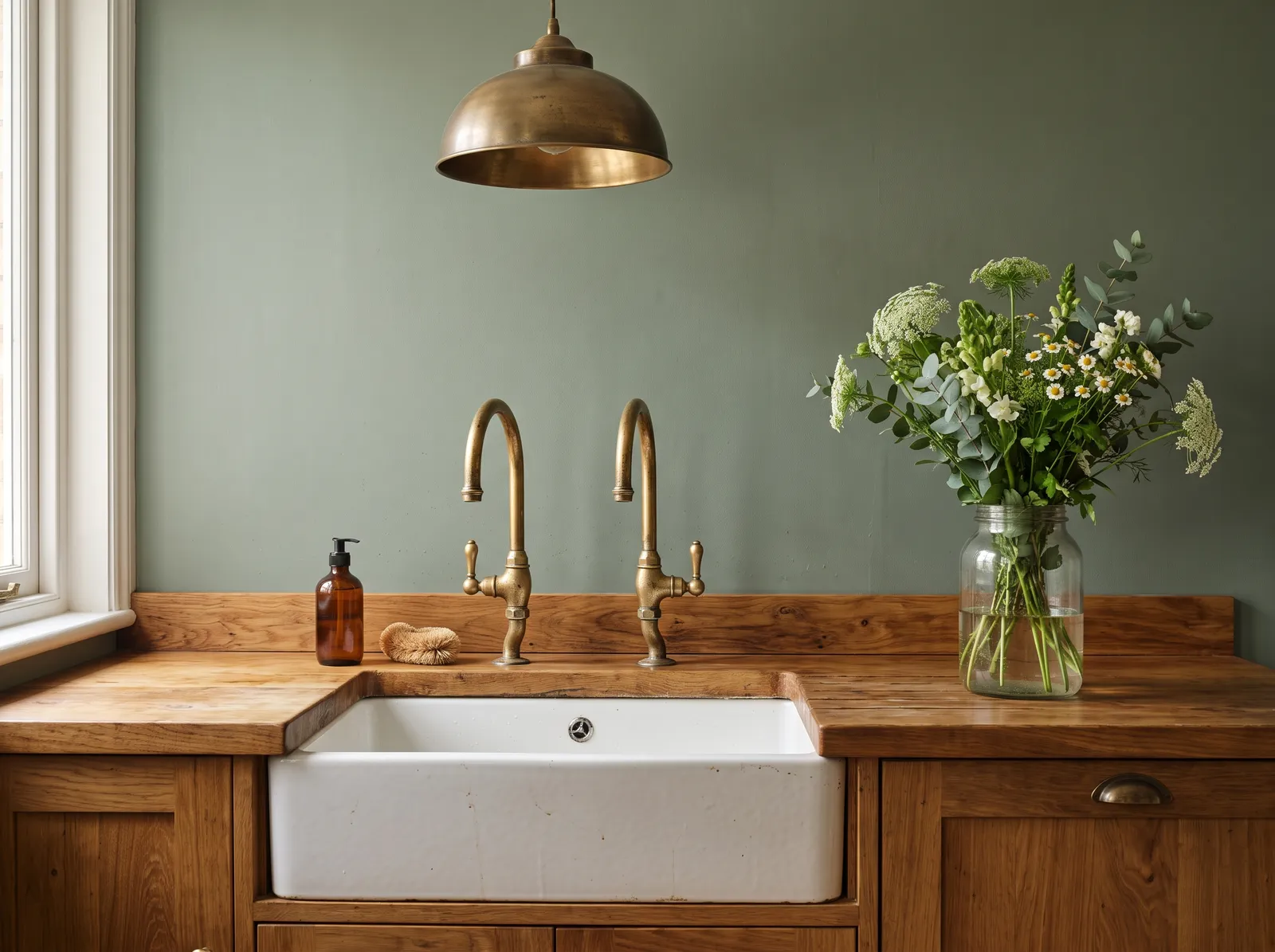 Green painted in Garden Oasis — Vintage Sage Corner