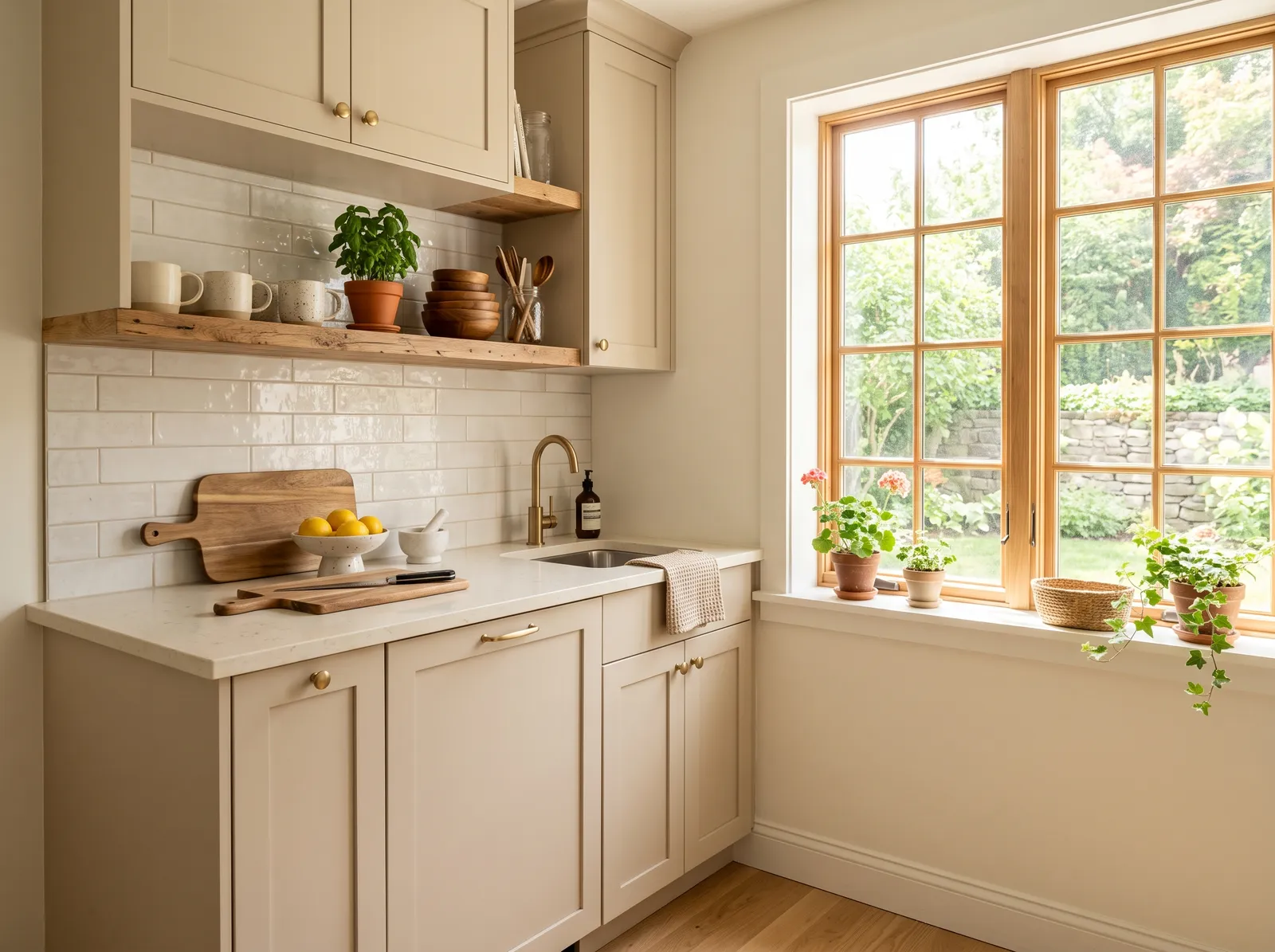 Small painted in Accessible Beige — Soft Beige Cabinets