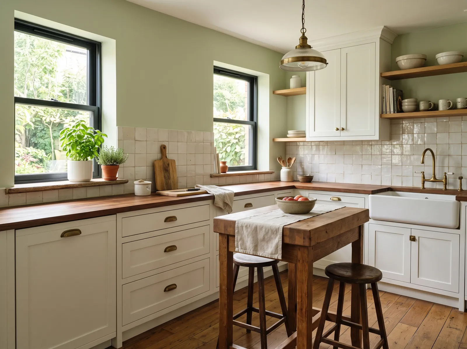 Wall Color painted in Saybrook Sage — Gentle Sage