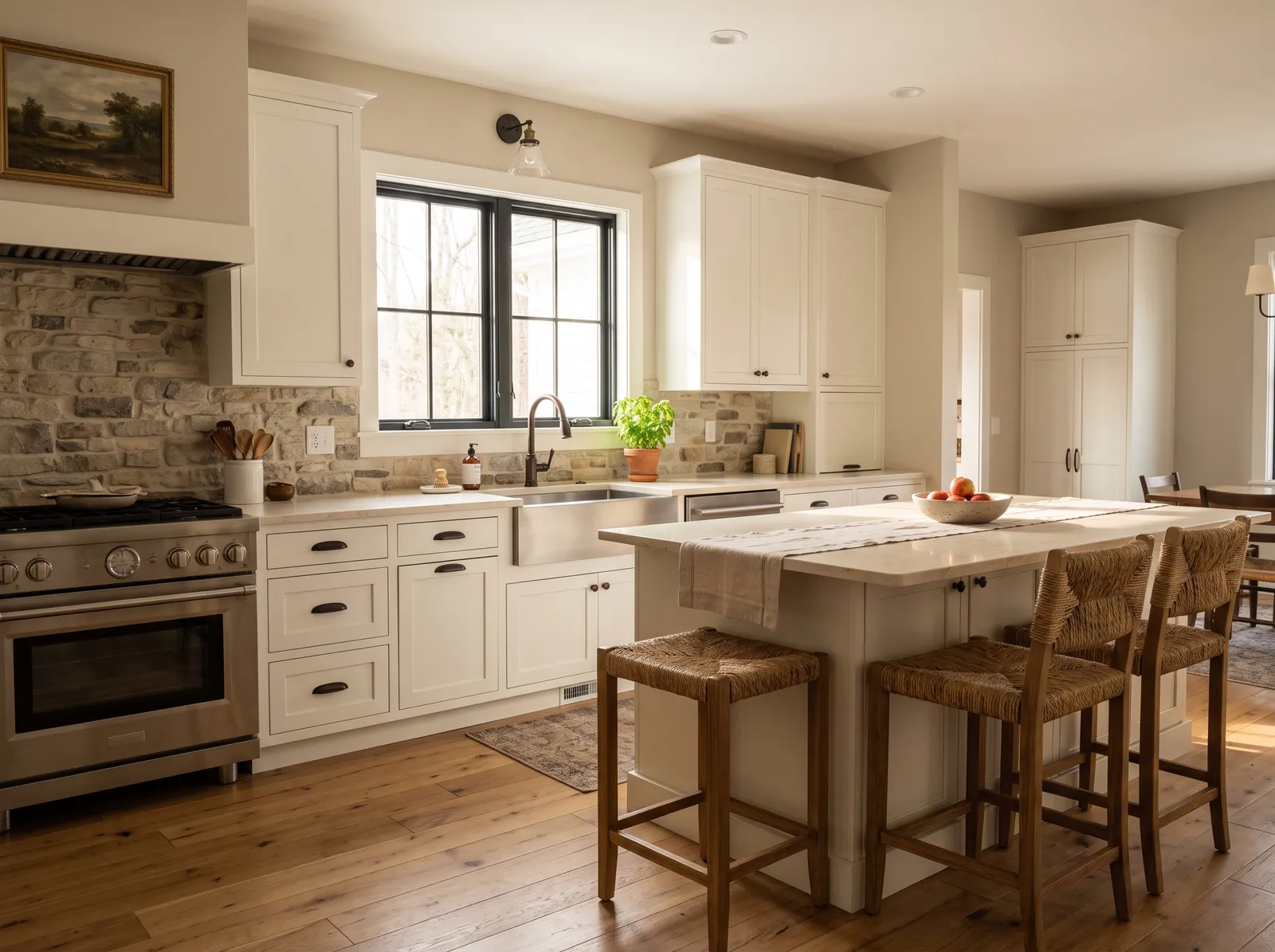 Wall Color painted in Edgecomb Gray — Soft Greige Glow