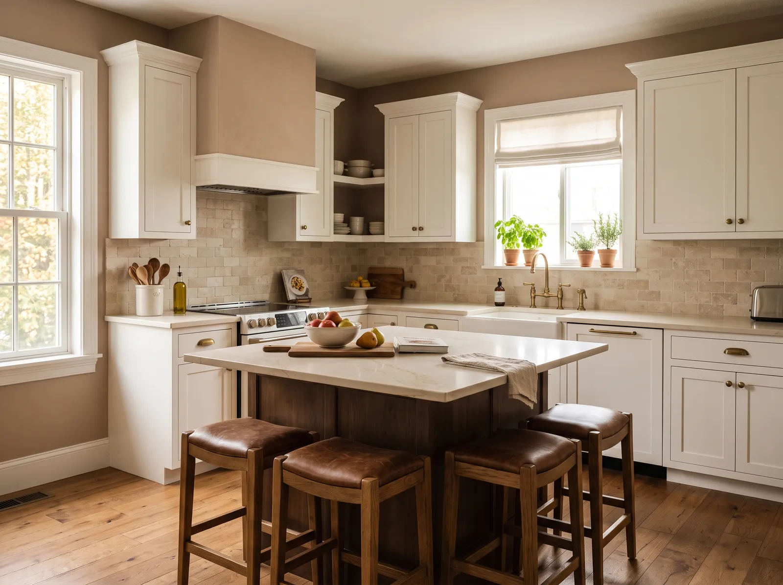 Wall Color painted in Likeable Sand — Warm Taupe Walls