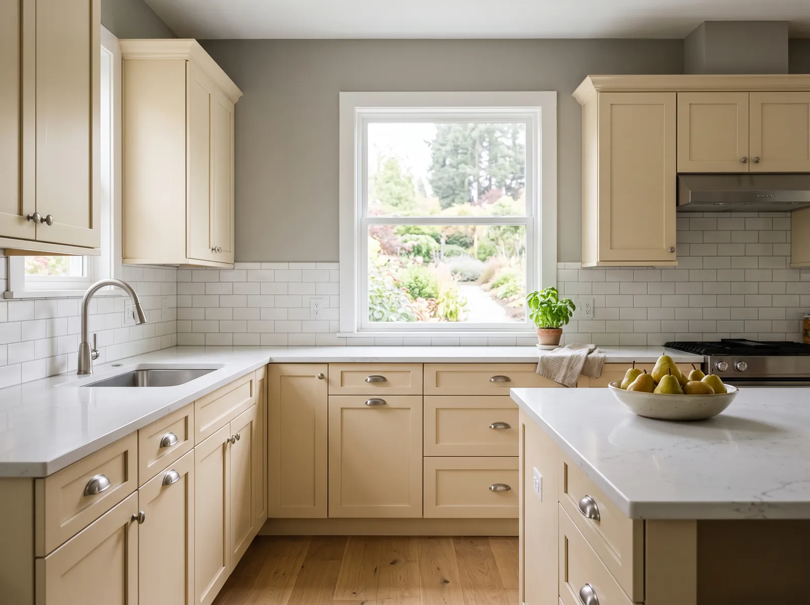 Yellow painted in Compatible Cream — Buttercream Cabinets