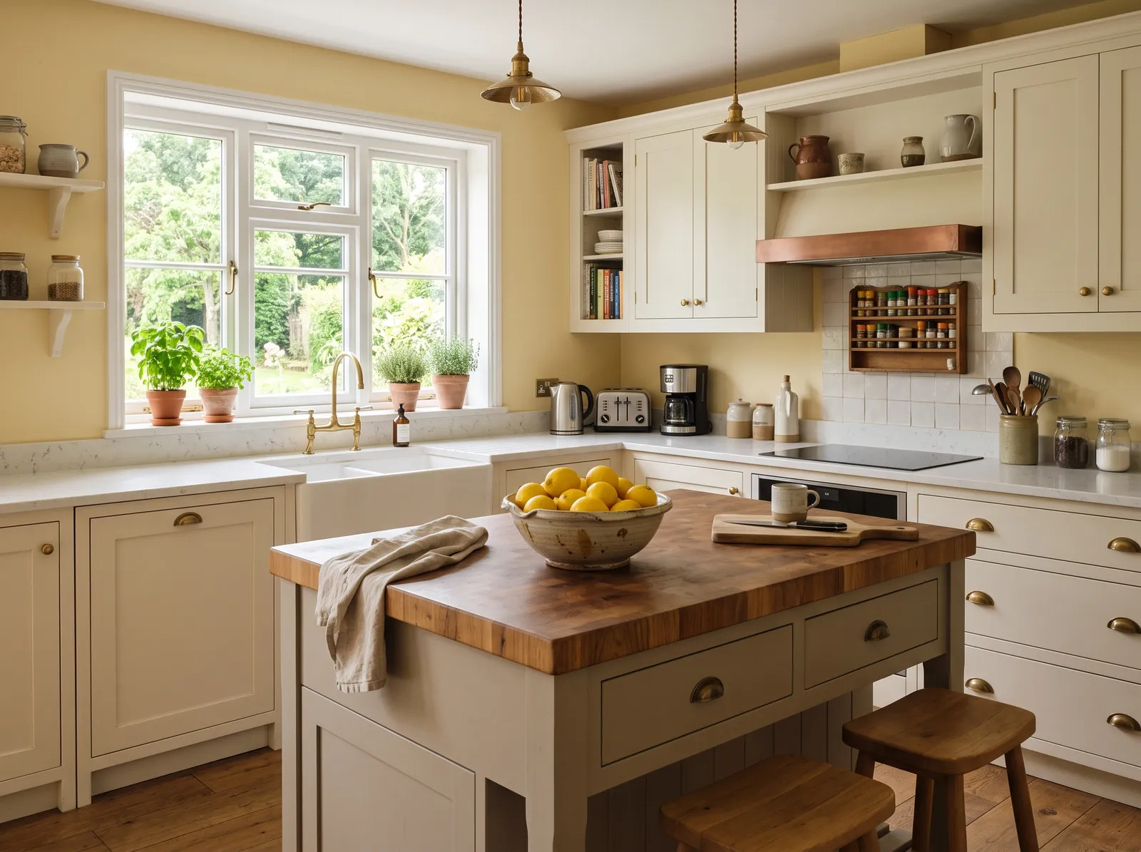 Yellow painted in Weston Flax — Soft Butter Walls
