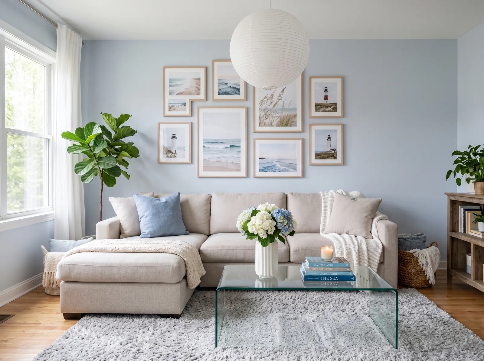 Blue painted in Blue Gossamer — Palest Silvery Blue