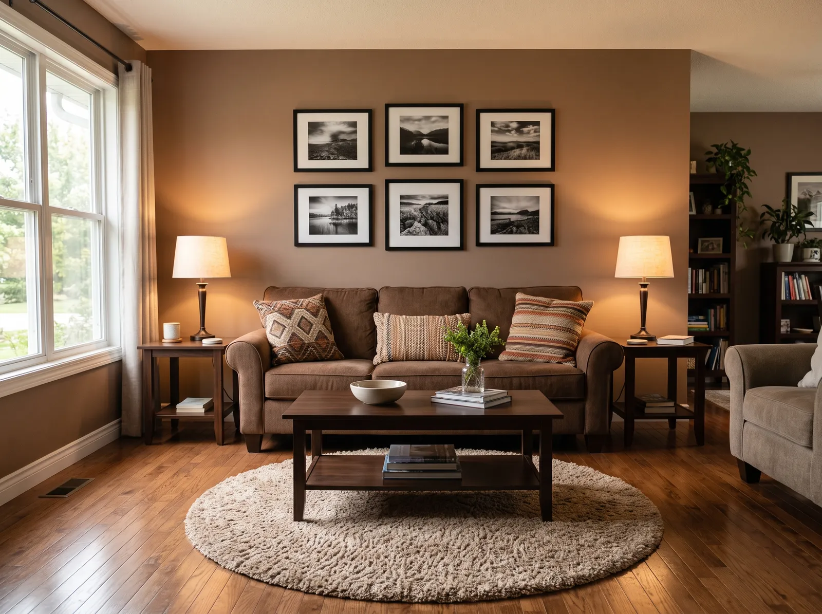 Brown Furniture painted in Chocolate Milk — Mocha Taupe Walls With Brown Furniture