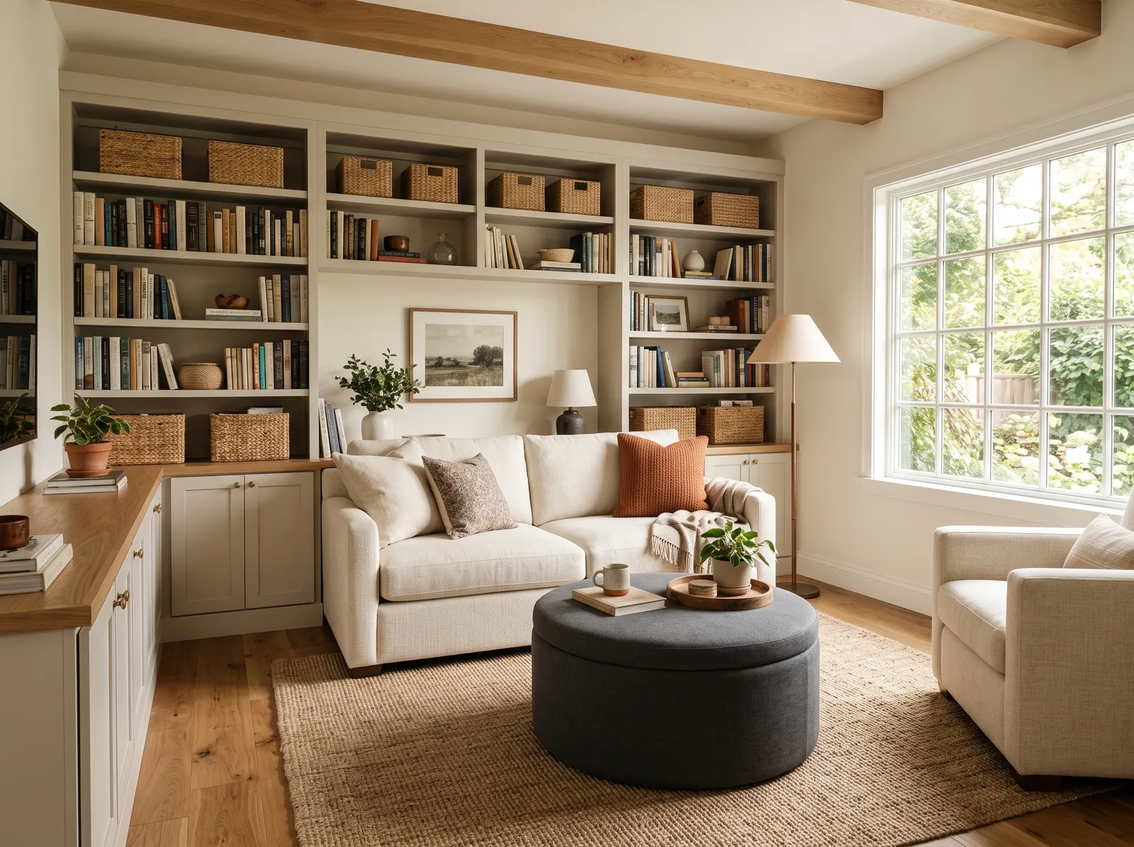 Small painted in Tender Cloud — Soft Cream, Top to Bottom