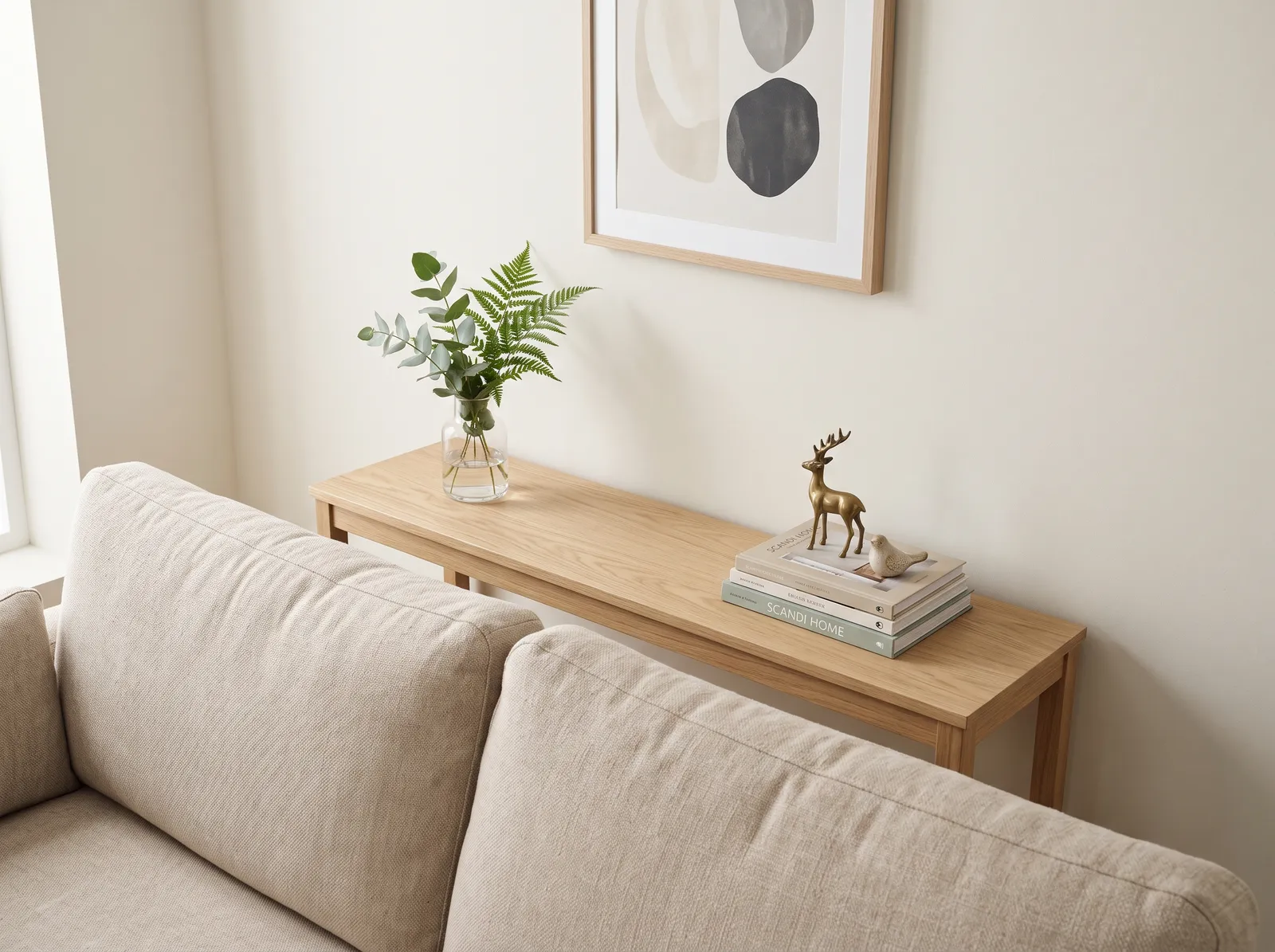Small painted in Pearly Gates — Warm Off-White Simplicity