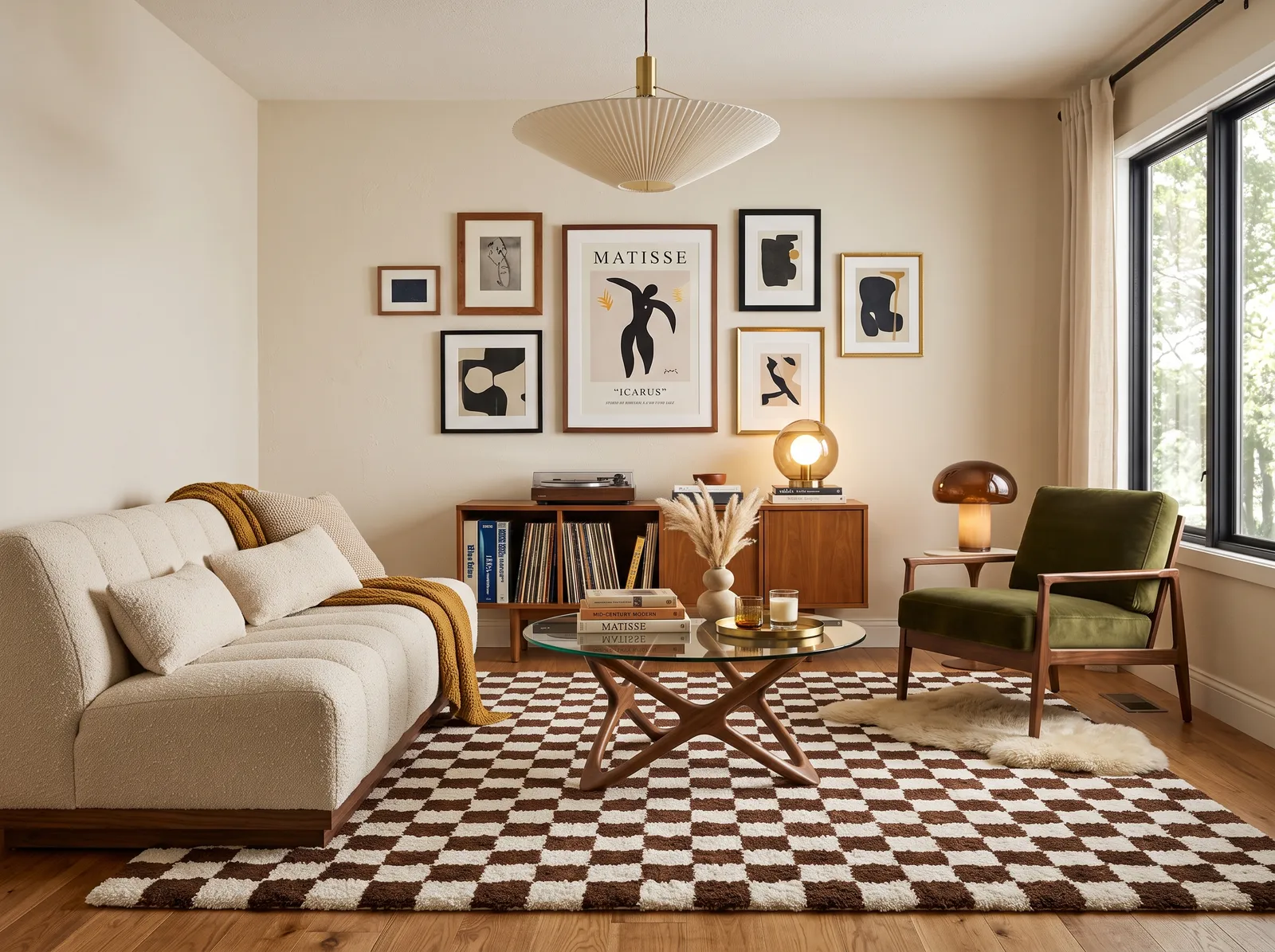 Living Room painted in Dust Flats — Oatmeal And Olive
