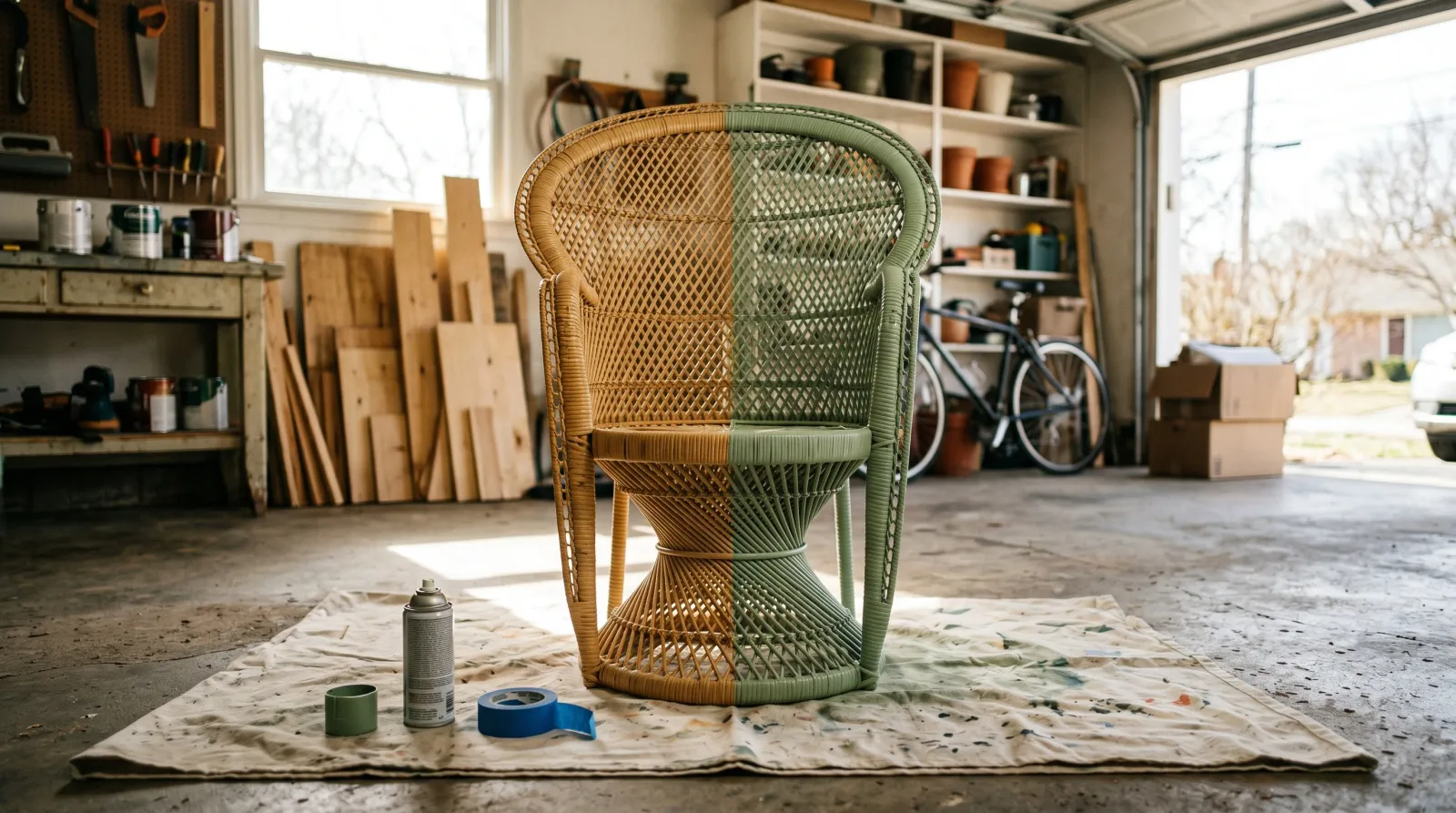 How to Paint Natural Wicker, Rattan, and Cane