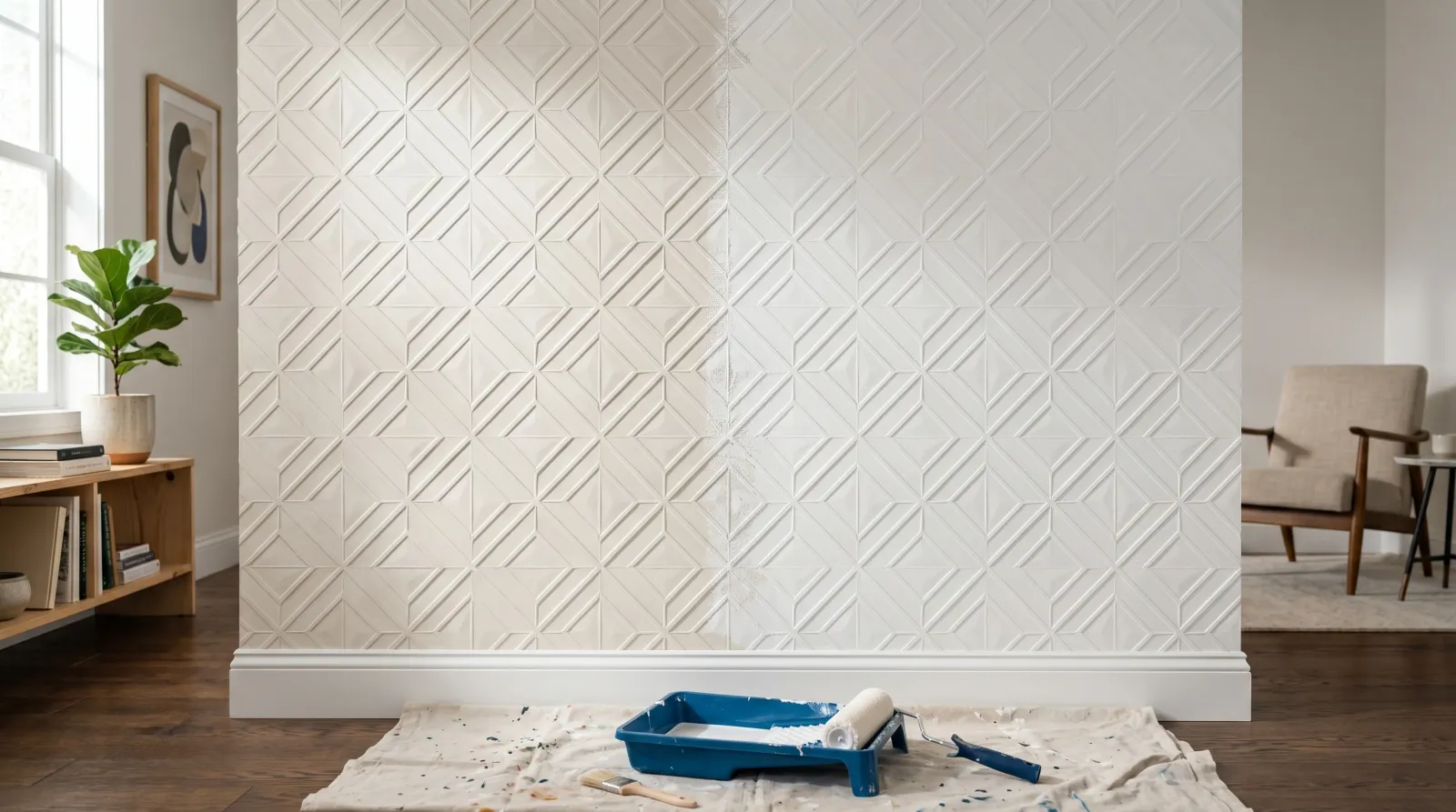 How to Paint Paintable Wallpaper