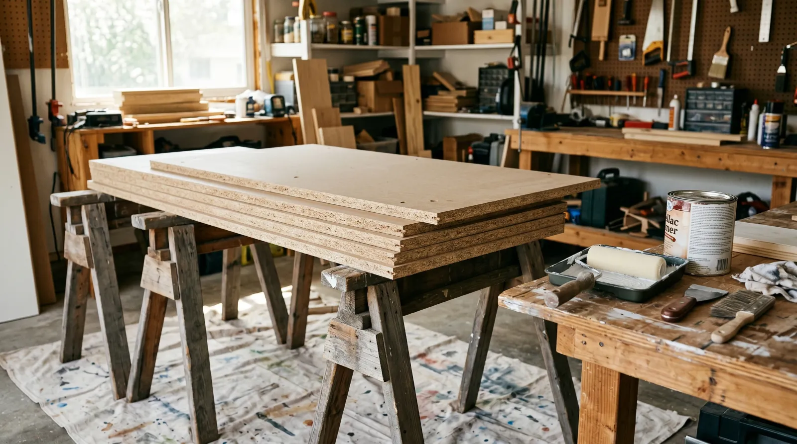 How to Paint Particleboard Without the Edges Blowing Up