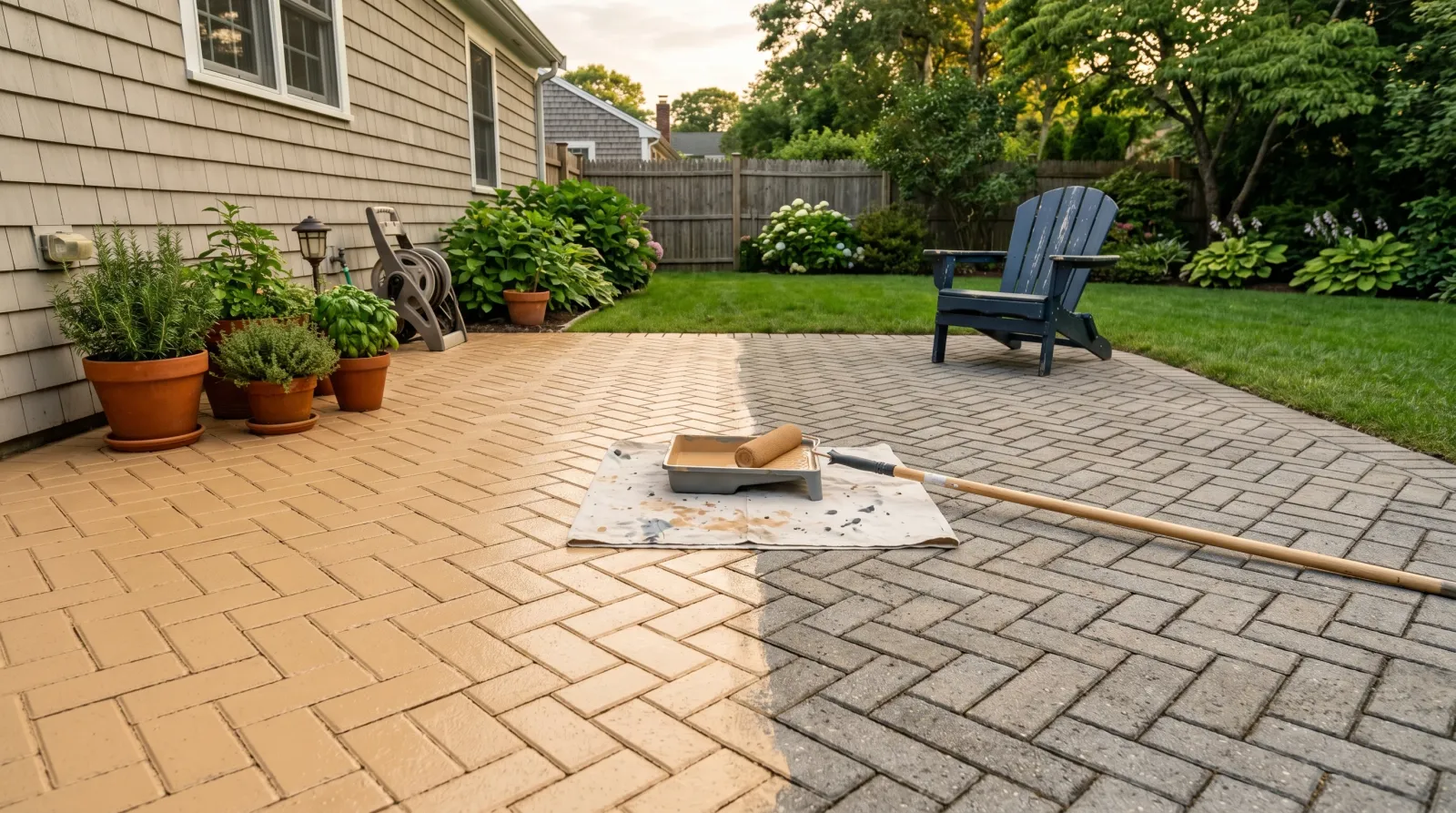 How to Paint Concrete Pavers