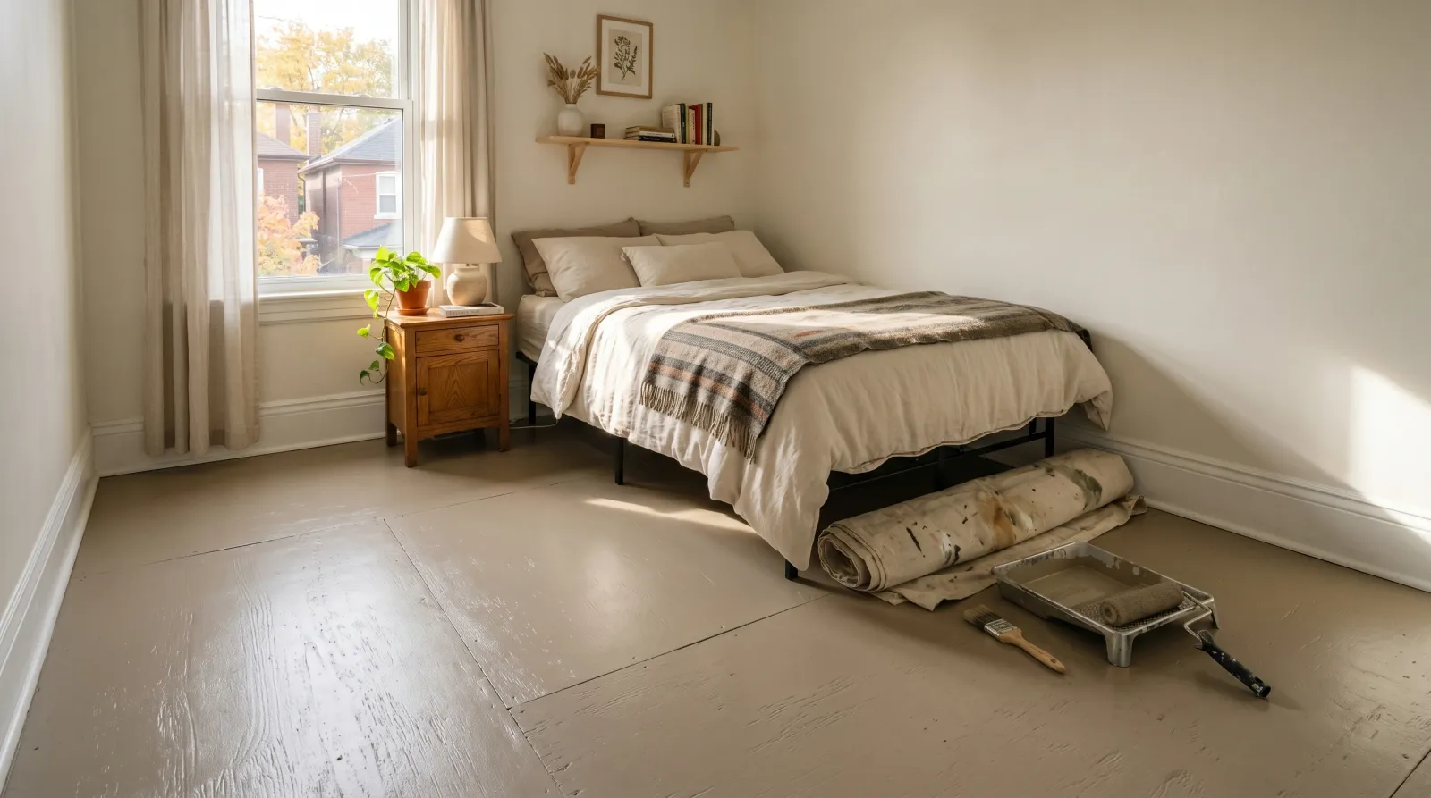 How to Paint a Plywood Subfloor as a Finished Floor