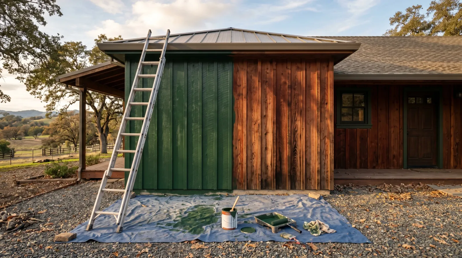 How to Paint Redwood — Tannin Bleed and Color Holdback