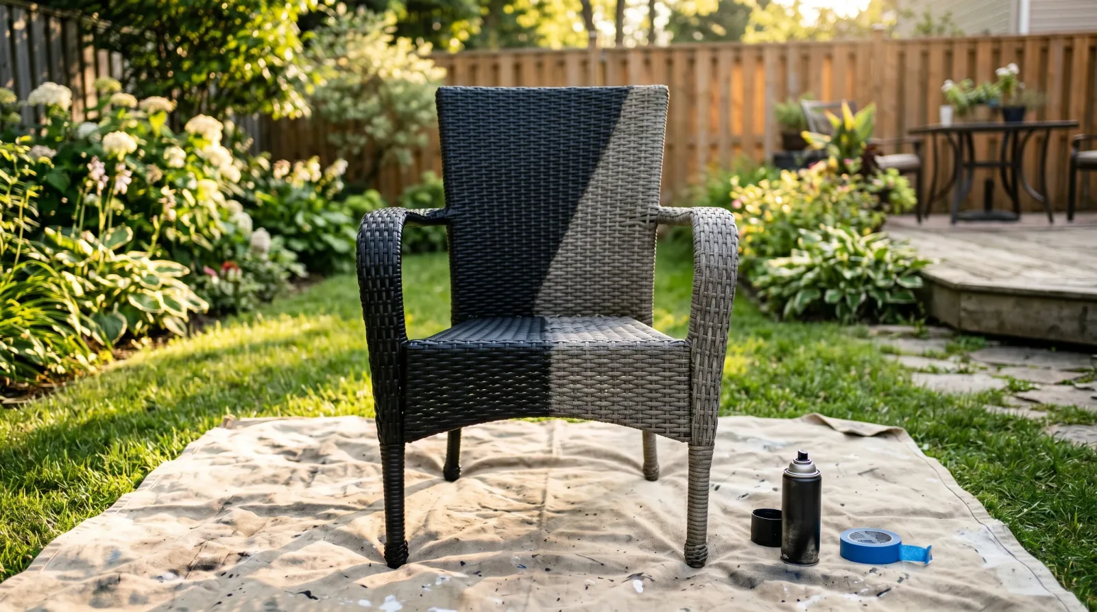 How to Paint Resin Wicker