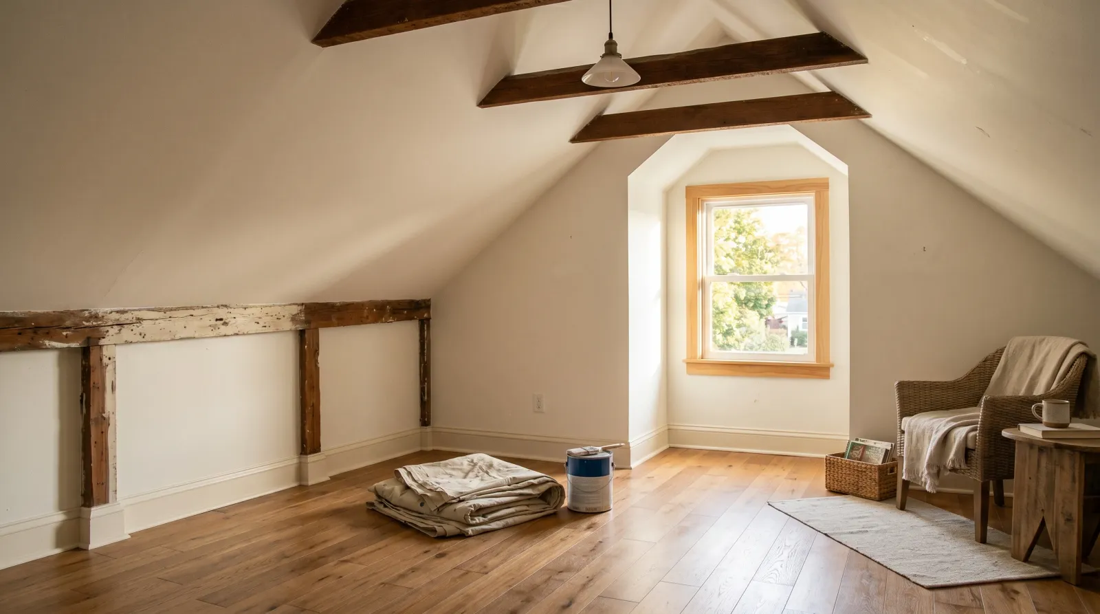 How to Paint an Attic