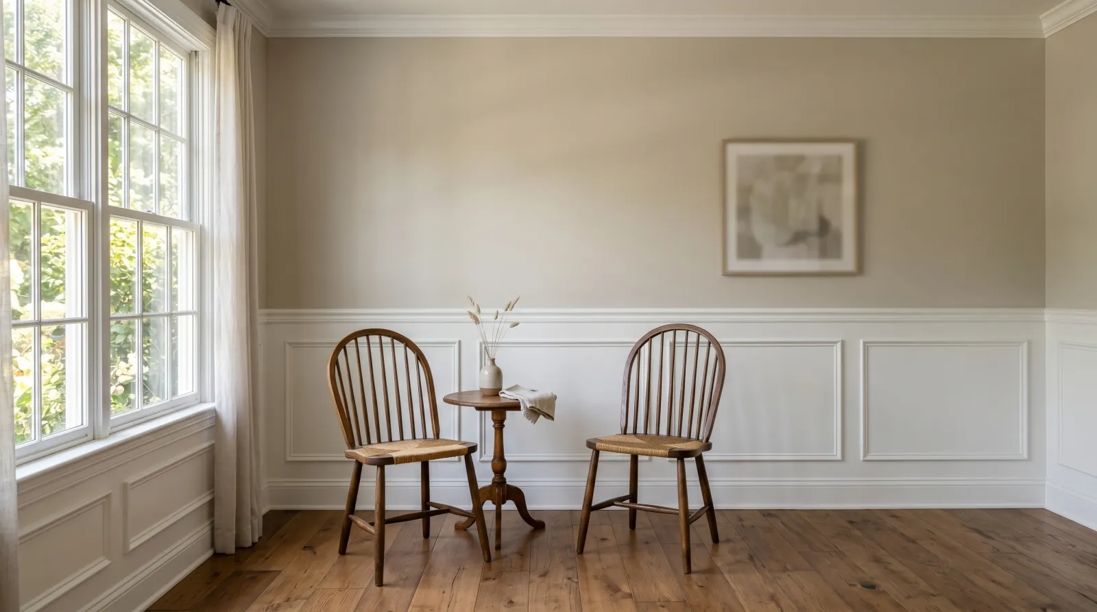 How to Paint Chair Rail and Wainscoting
