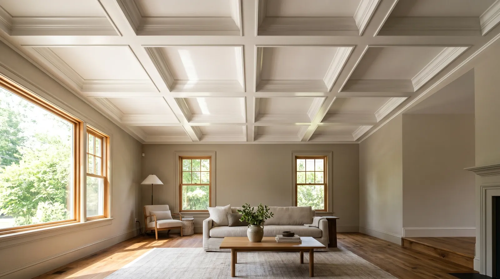 How to Paint a Coffered Ceiling