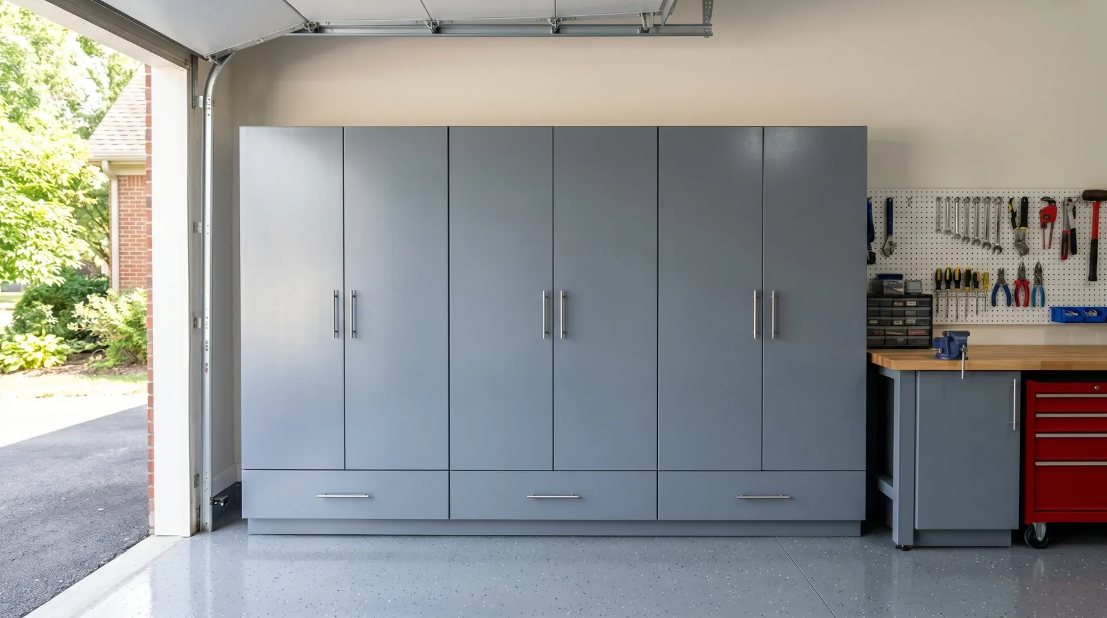 How to Paint Garage Cabinets