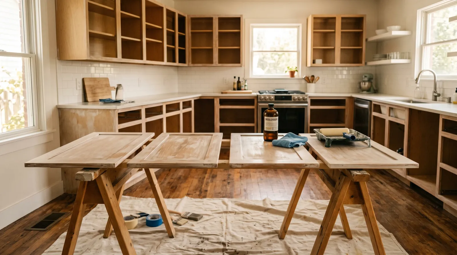 How to Paint Kitchen Cabinets Without Sanding
